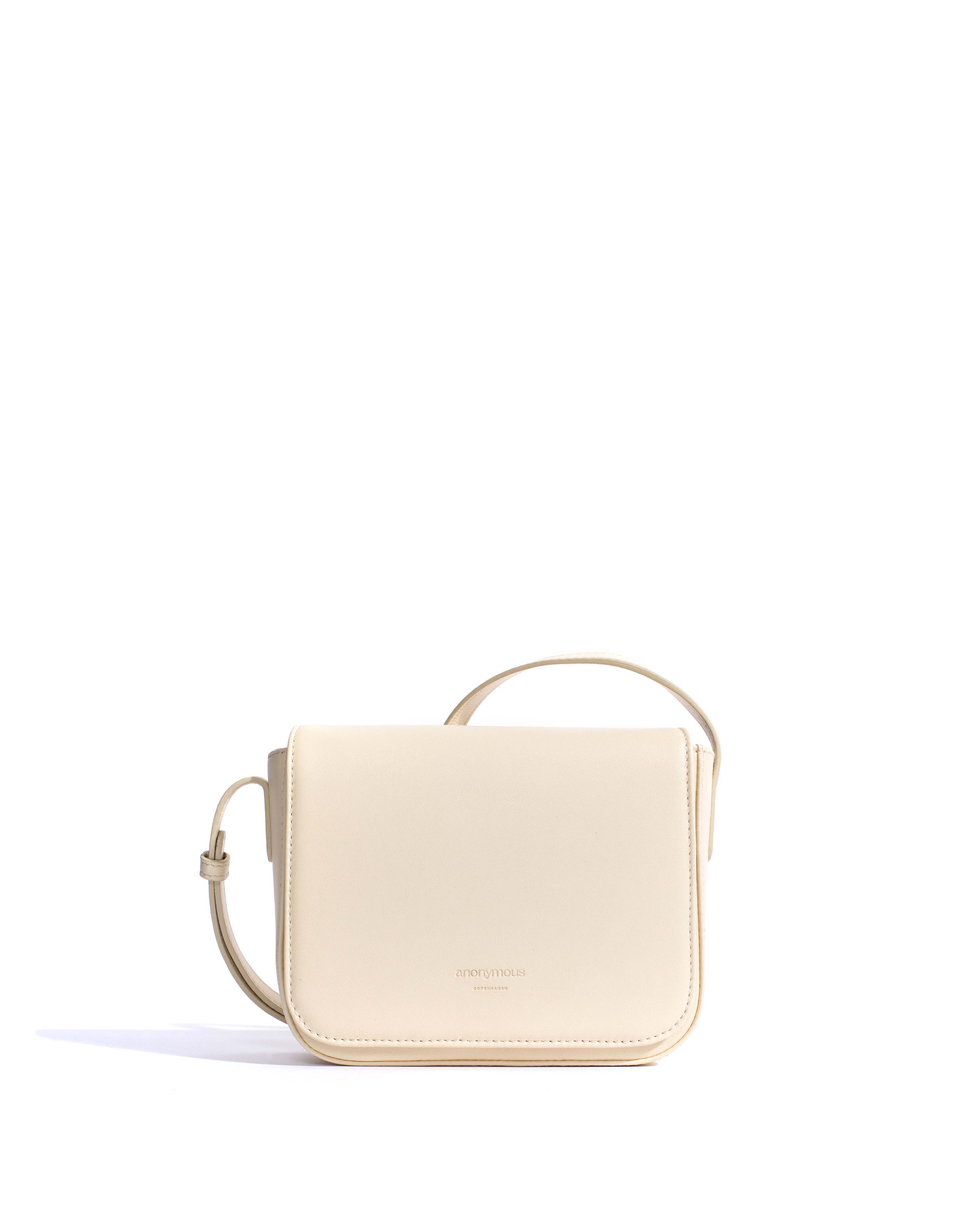 Sicha interlace crossover bag Shiny lamb White sand
