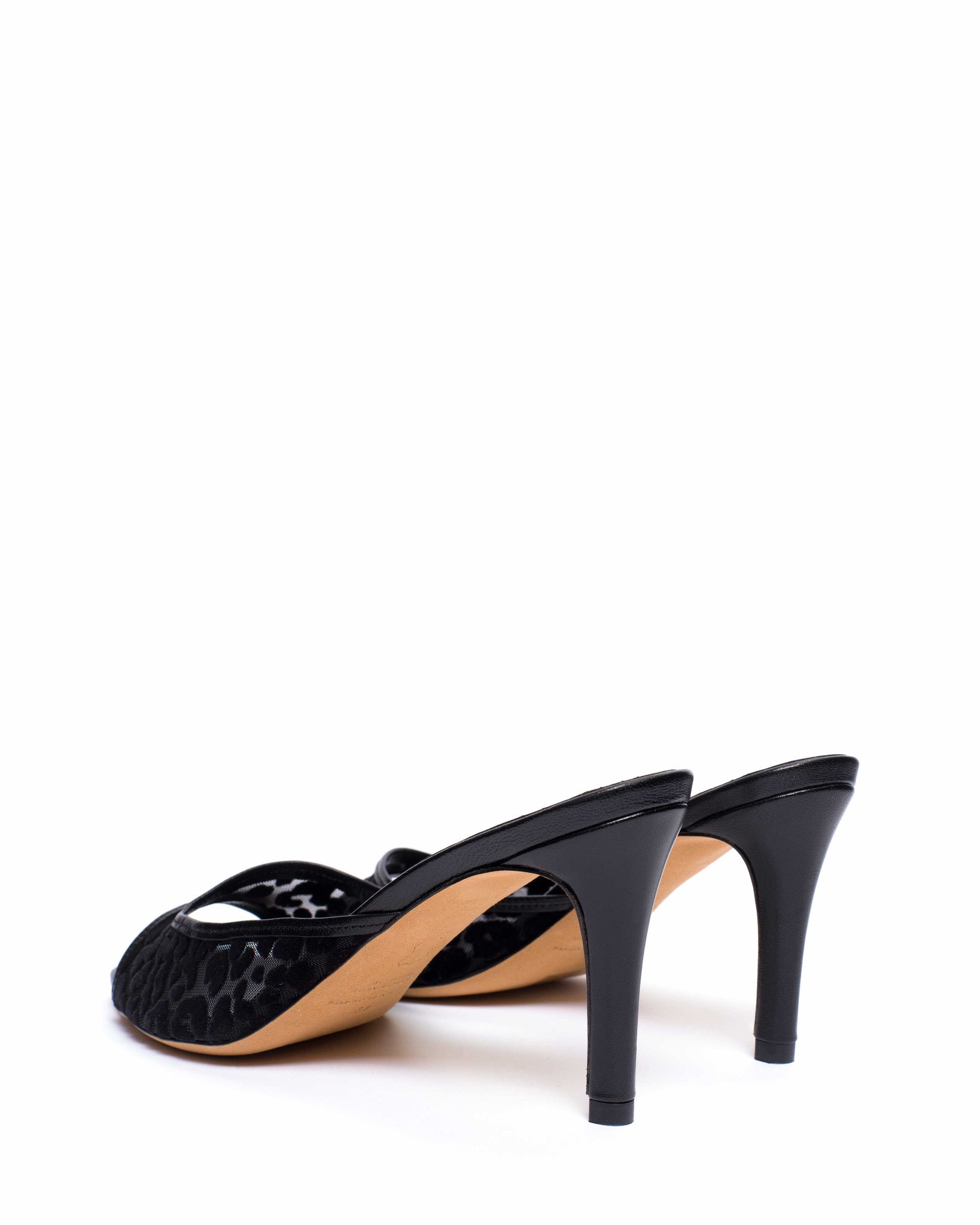 Mazy 75 mosquito Shiny lamb & mosquito velvet leopard Black - Anonymous Copenhagen