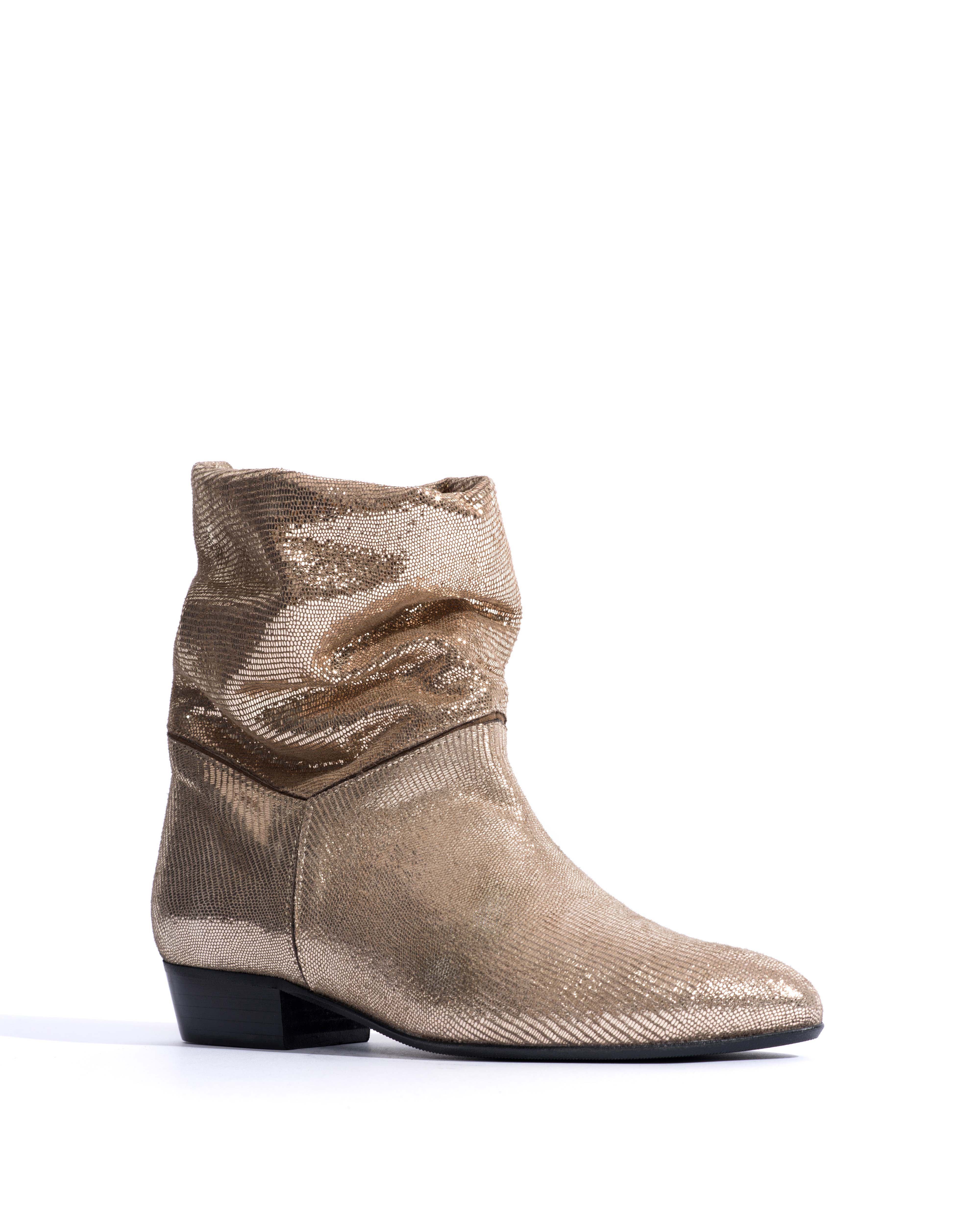 Jassi 20 Lizard metallic goat Vintage champagne