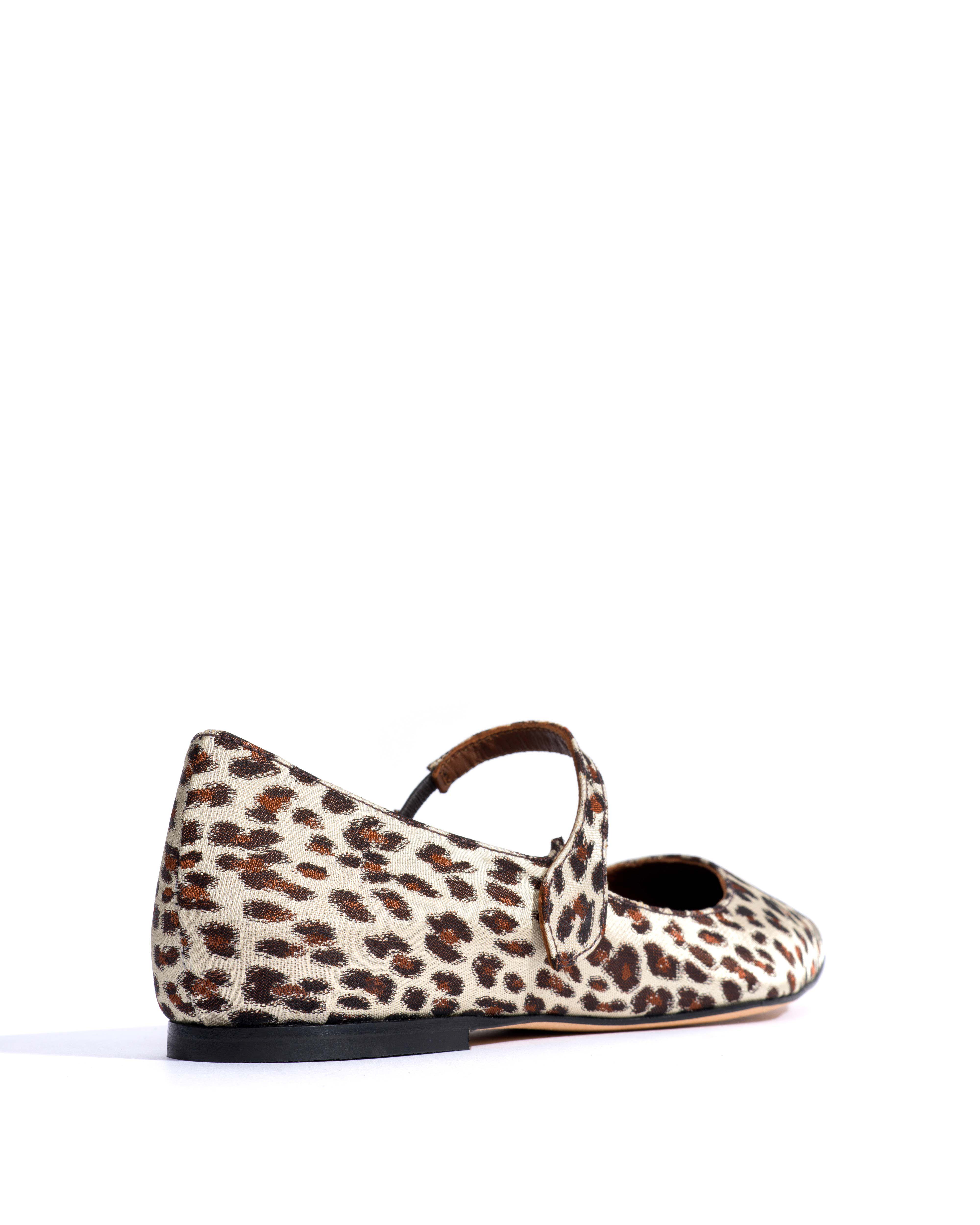 Fifi Vintage satin print Leopard