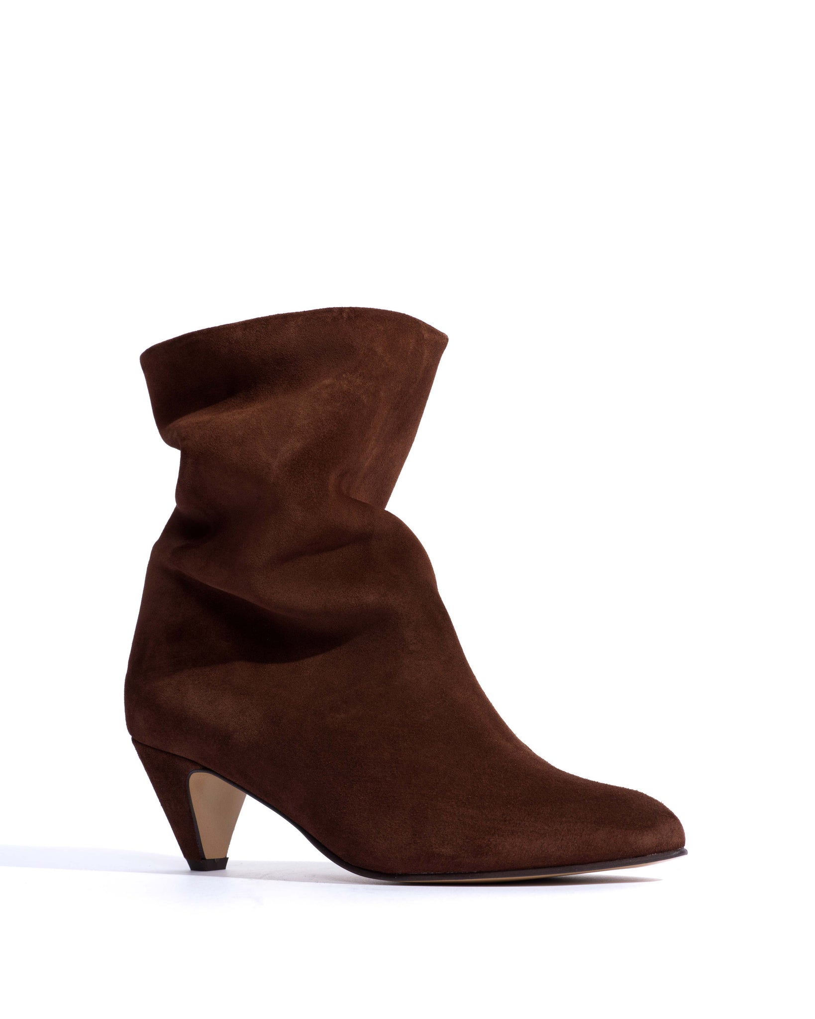 Vully 50 stiletto Calf suede Chocolate - Anonymous Copenhagen Ankle boots