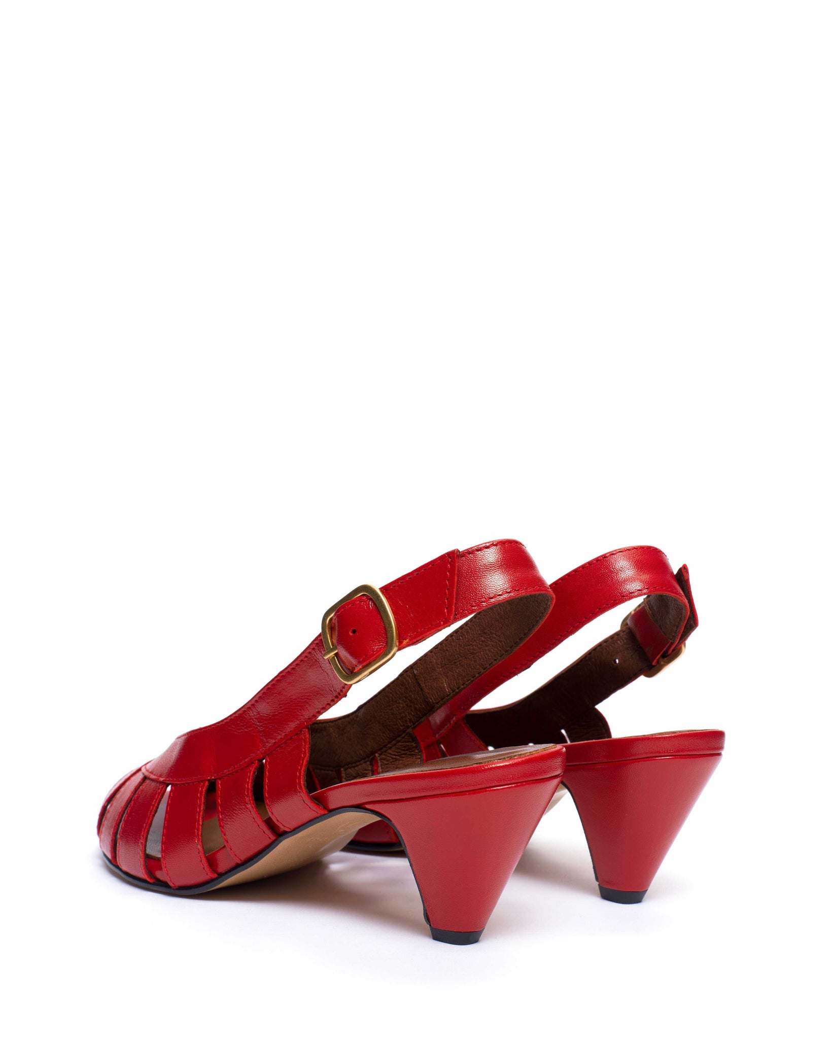 Sophie 50 stiletto Shiny lamb Ruby red - Anonymous Copenhagen
