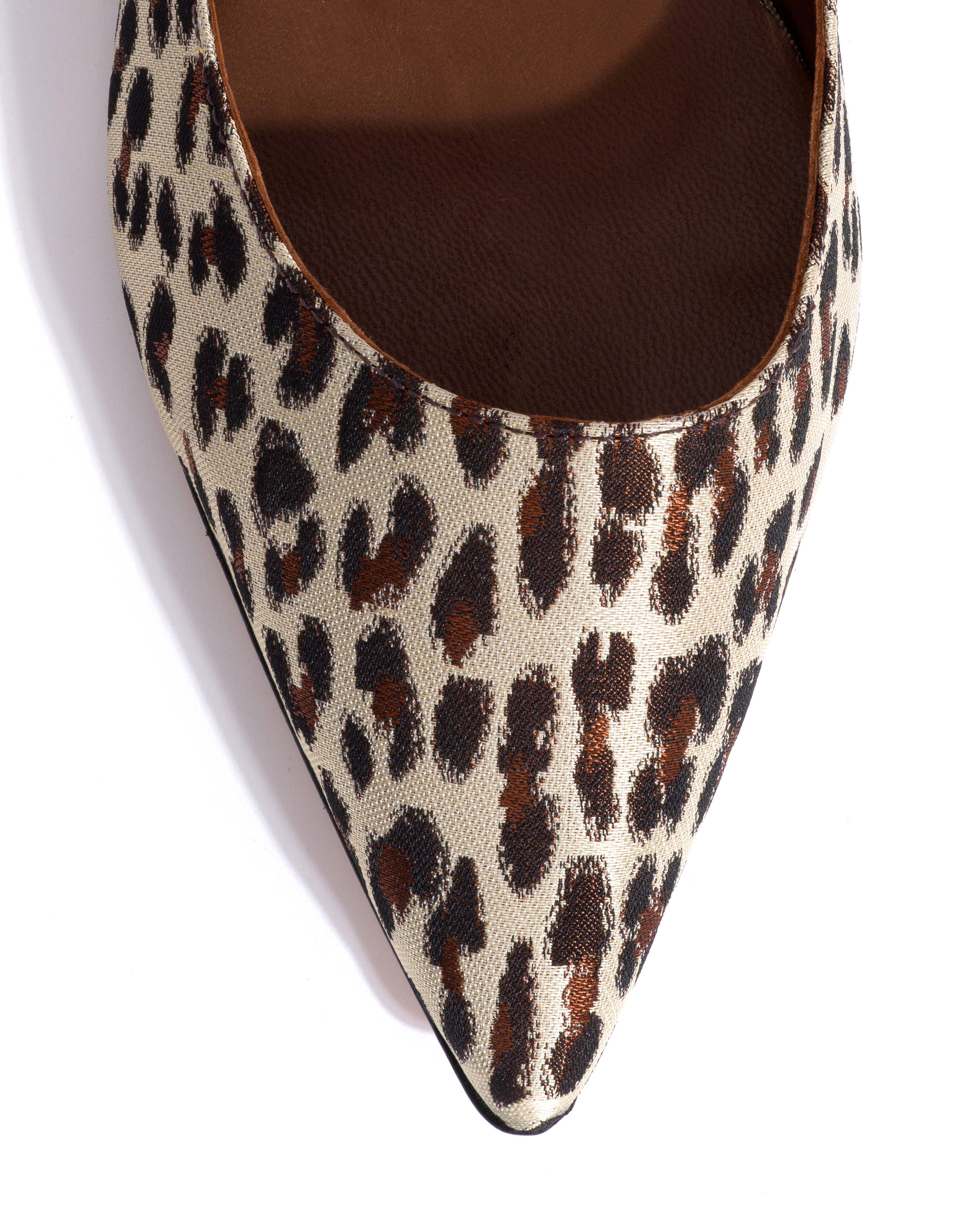 Fifi Vintage satin print Leopard