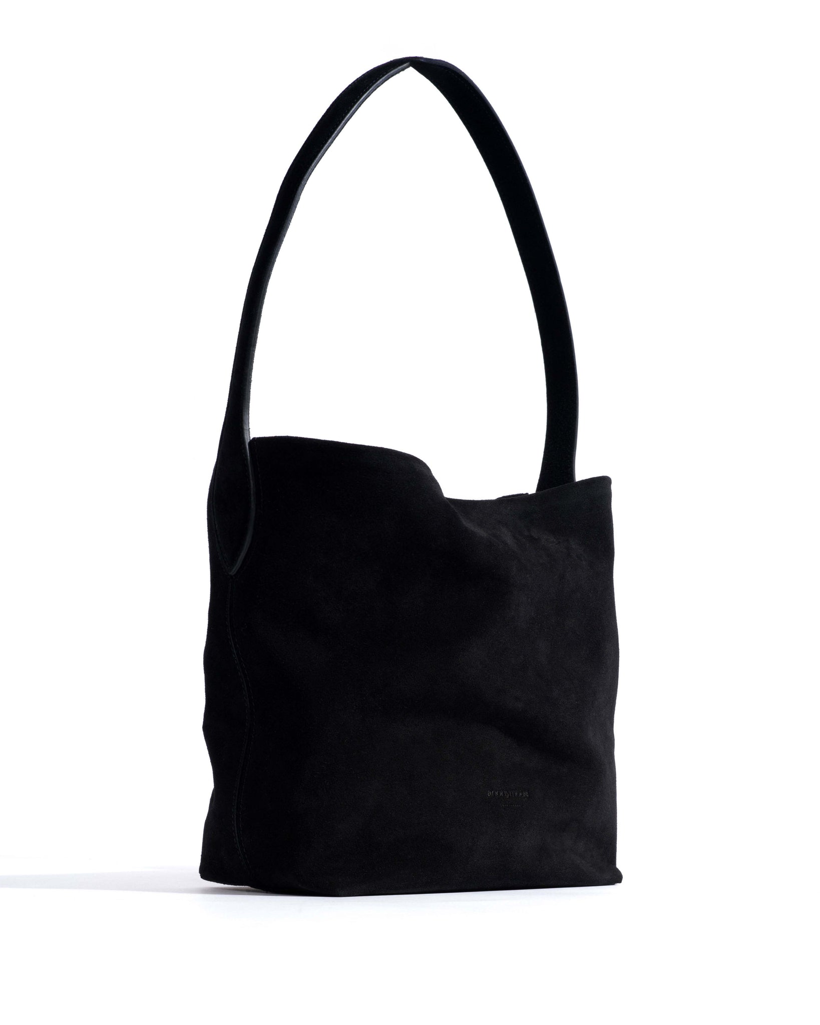 Versa slouchy petite bag Calf suede Black - Anonymous Copenhagen Bags