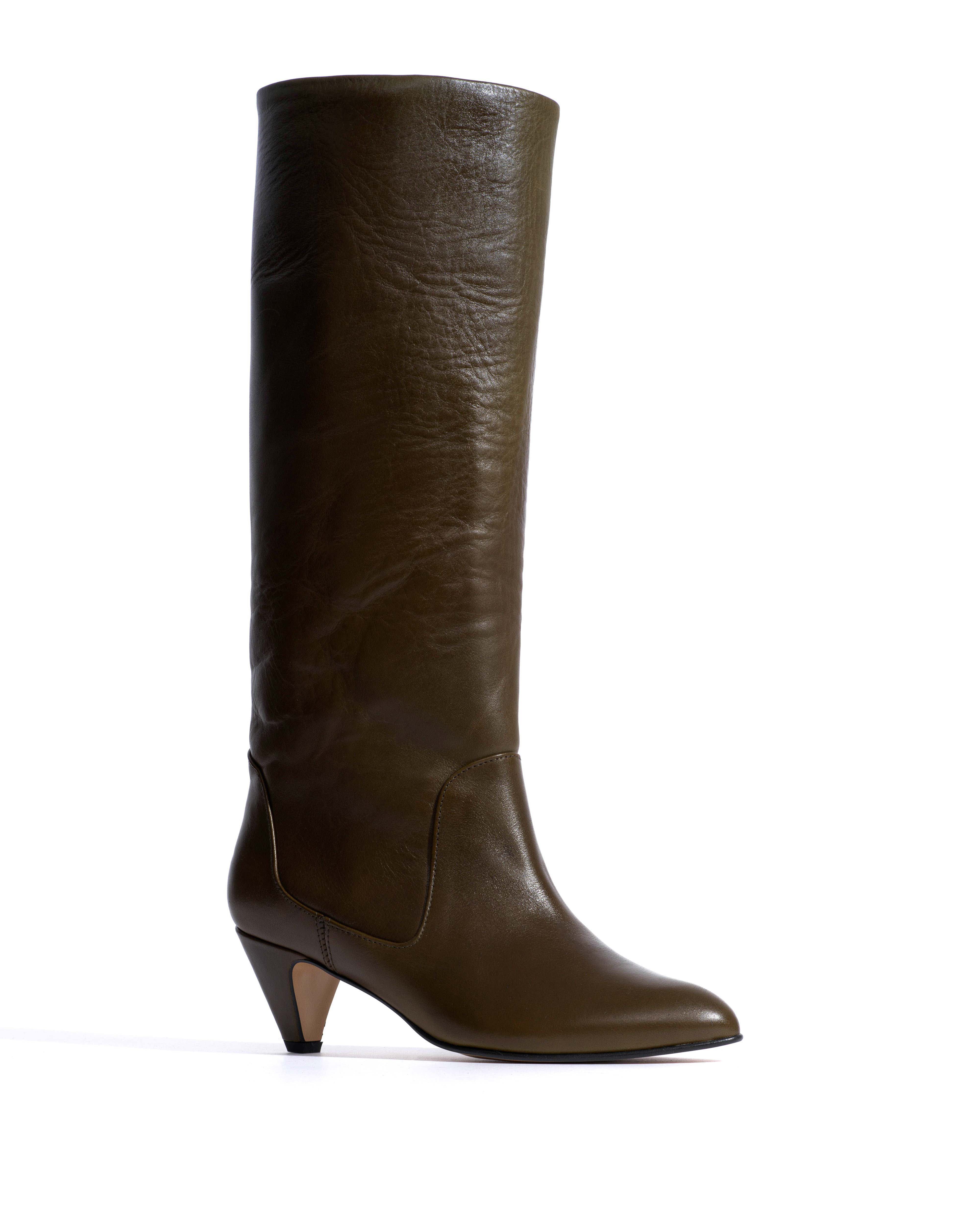 Valle 50 stiletto Vegetal soft calf Forrest green