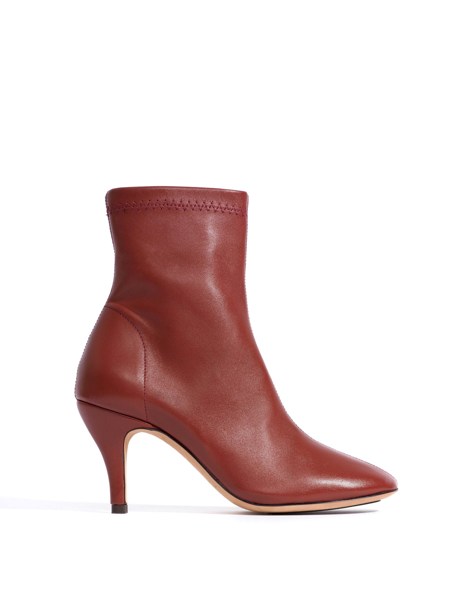 Adriana 80 Silky lamb Terracotta - Anonymous Copenhagen Ankle boots