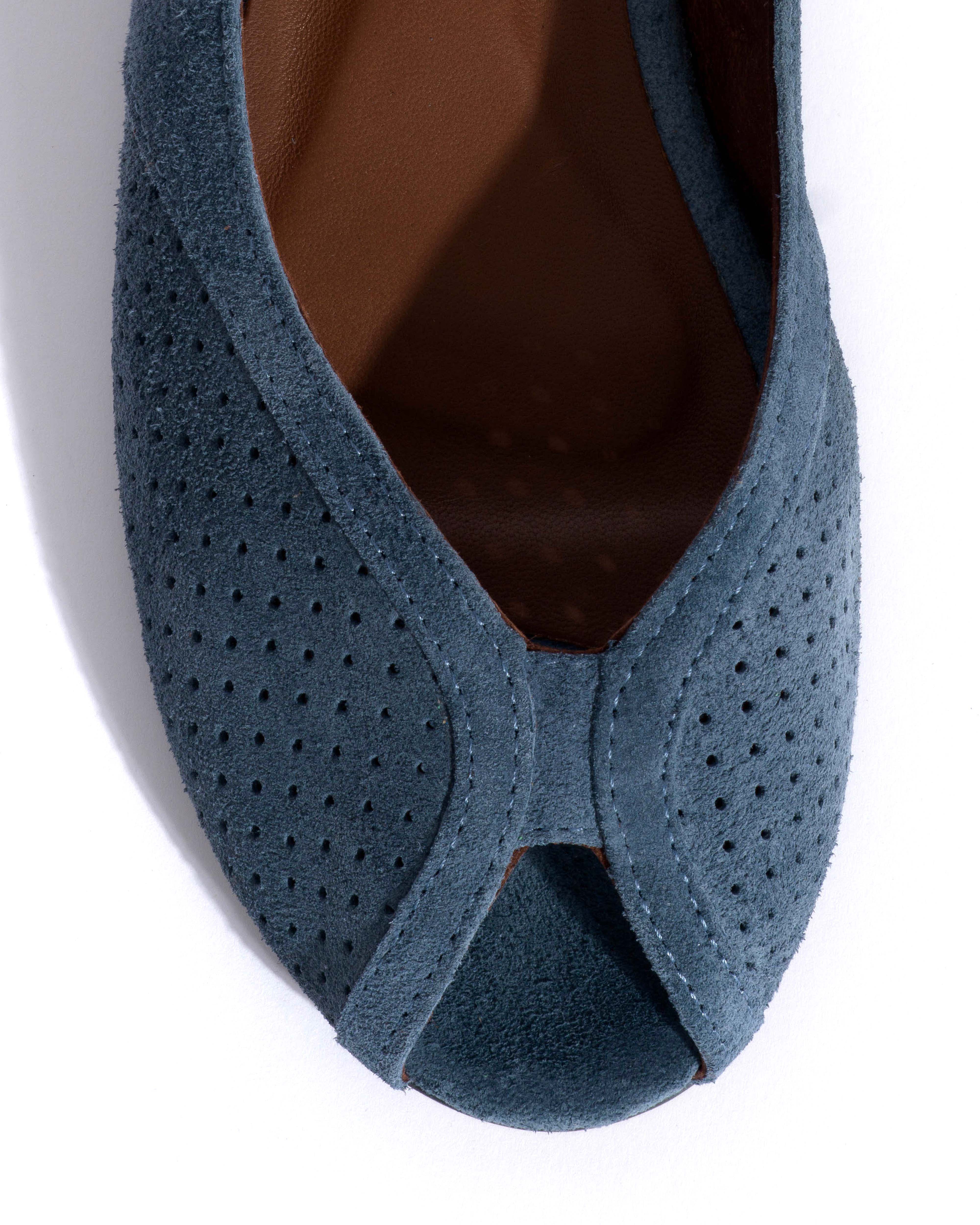 Tiffy Calf suede Denim blue