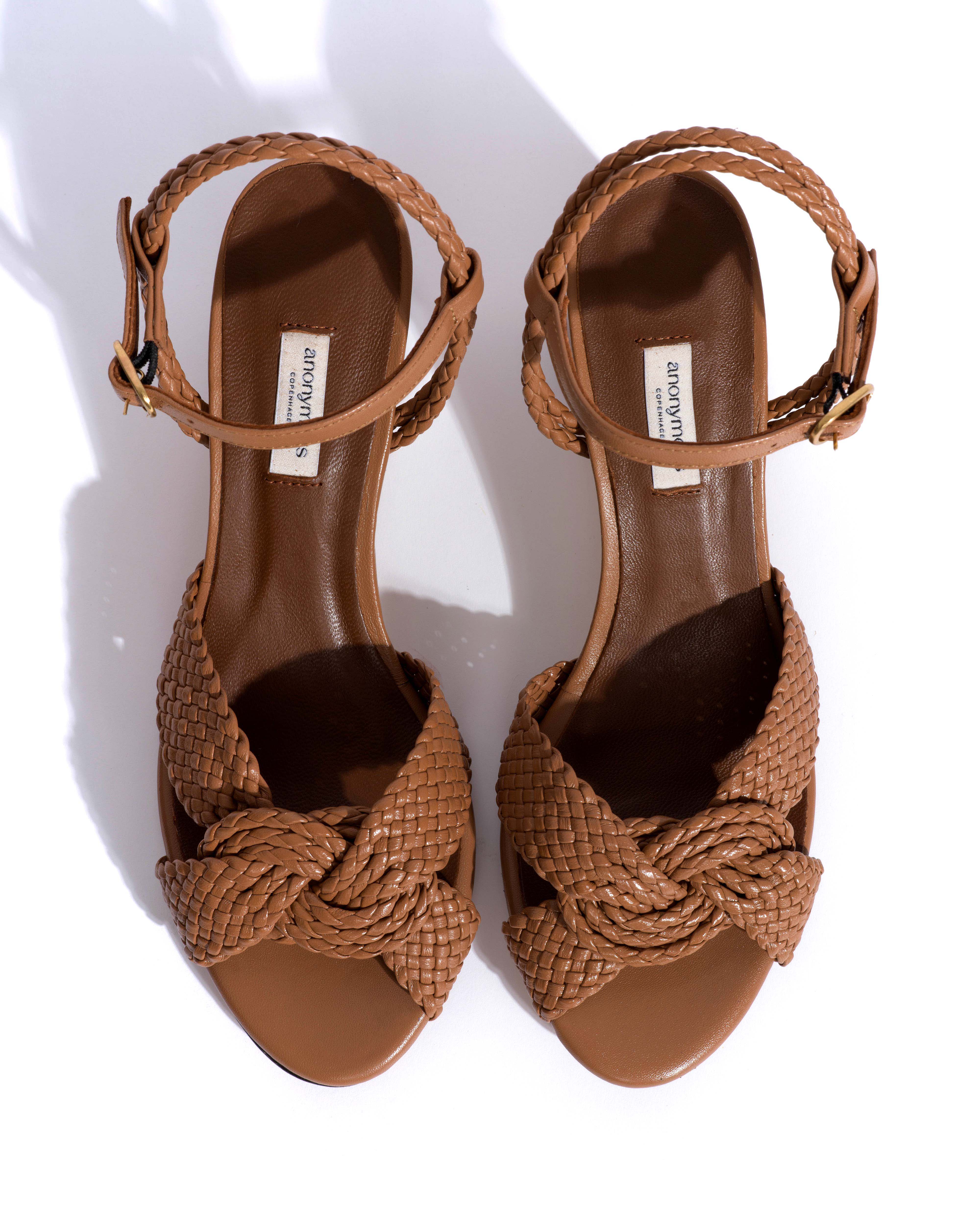 Dilaya 55 Hand-braided leather Caramel