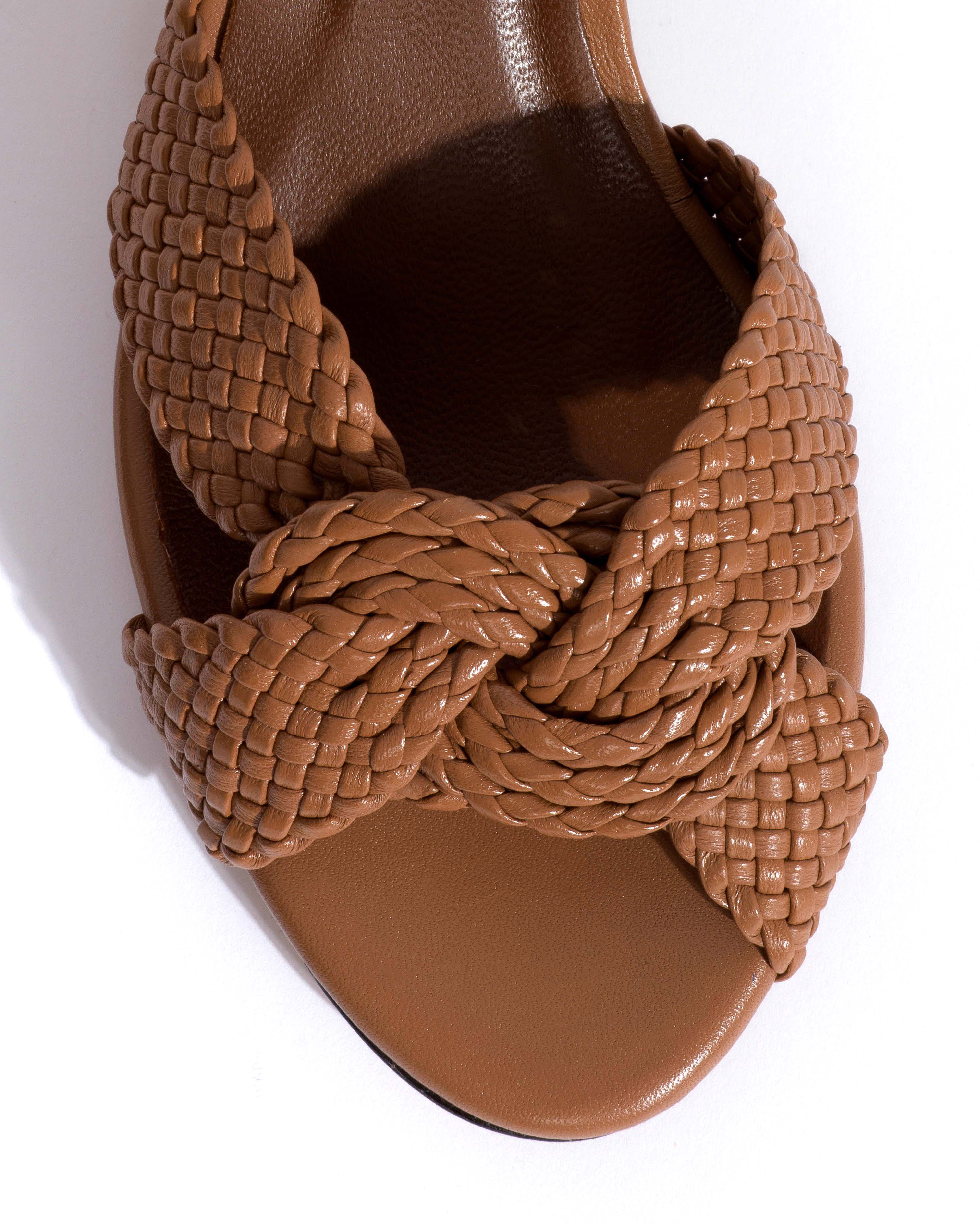 Dilaya 55 Hand-braided leather Caramel