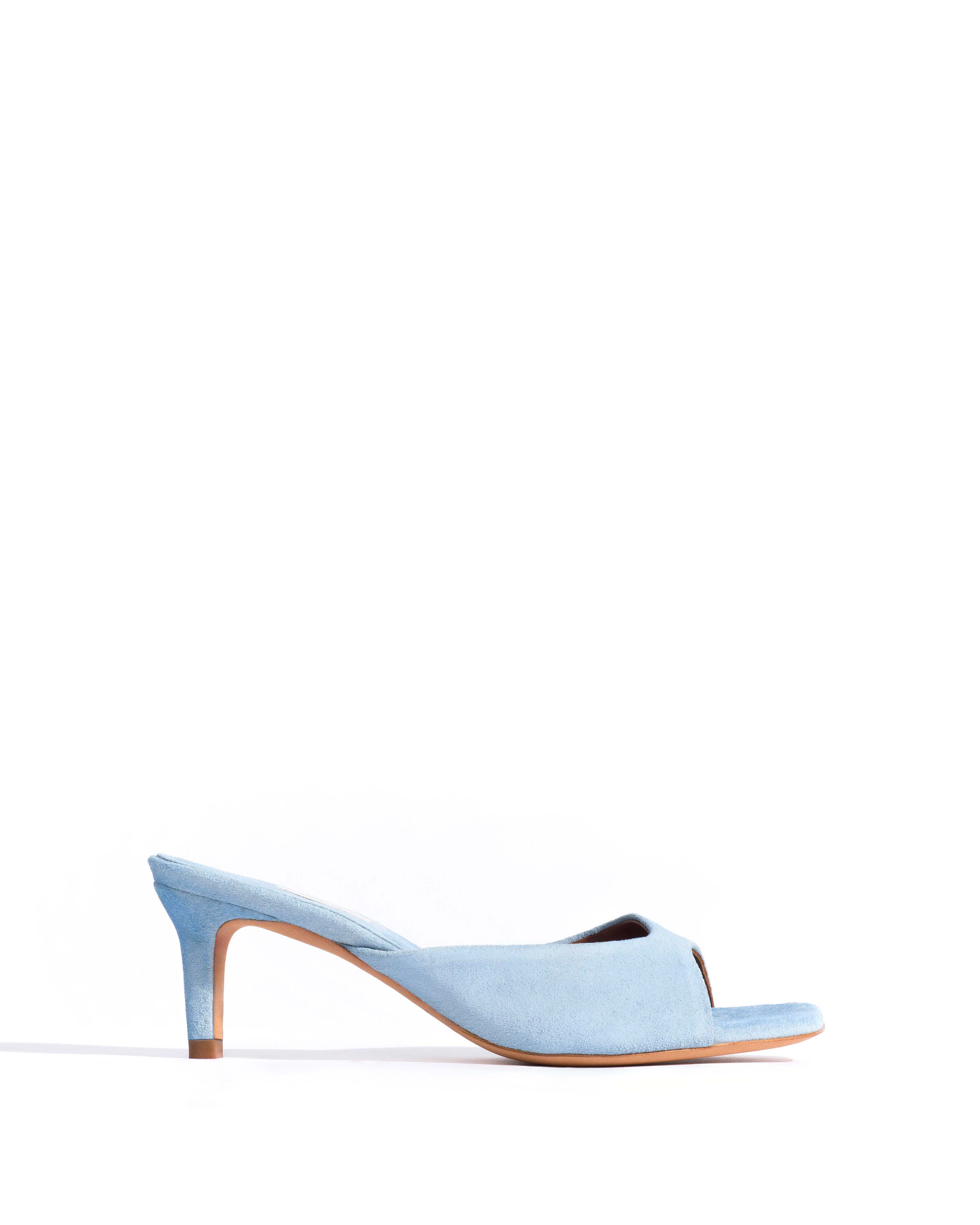 Mazy 55 Calf suede Porcelain blue