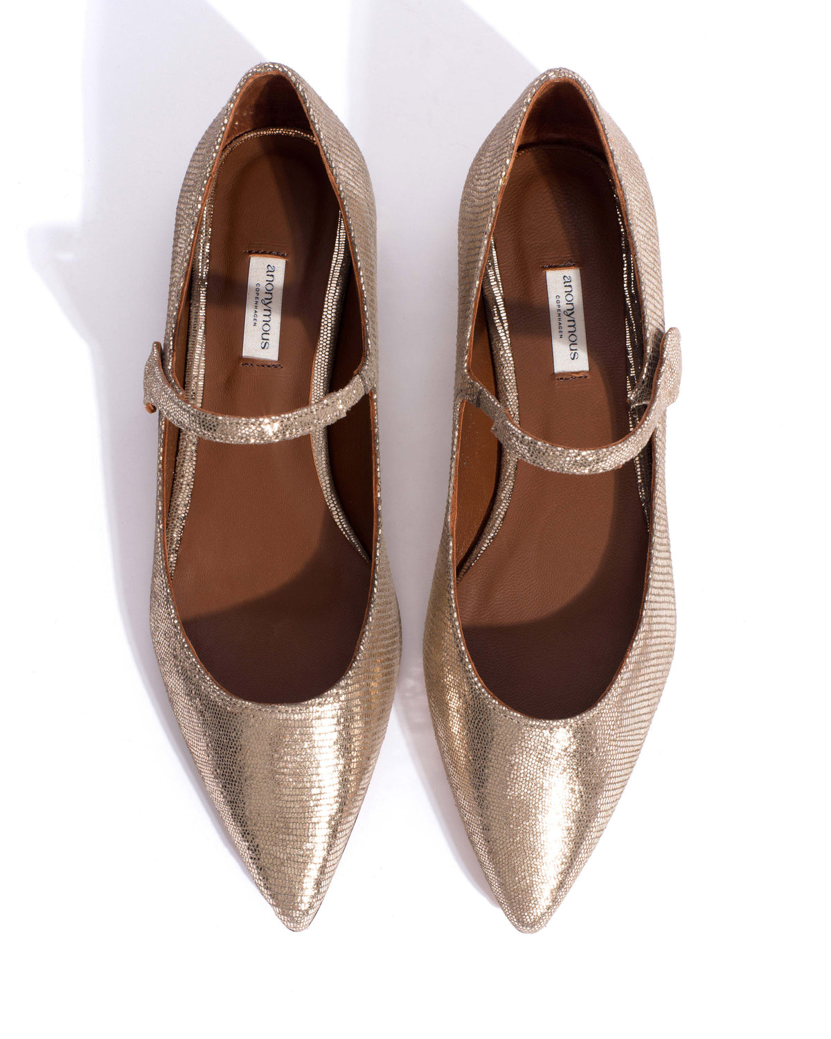 Fifi Lizard metallic goat Vintage champagne