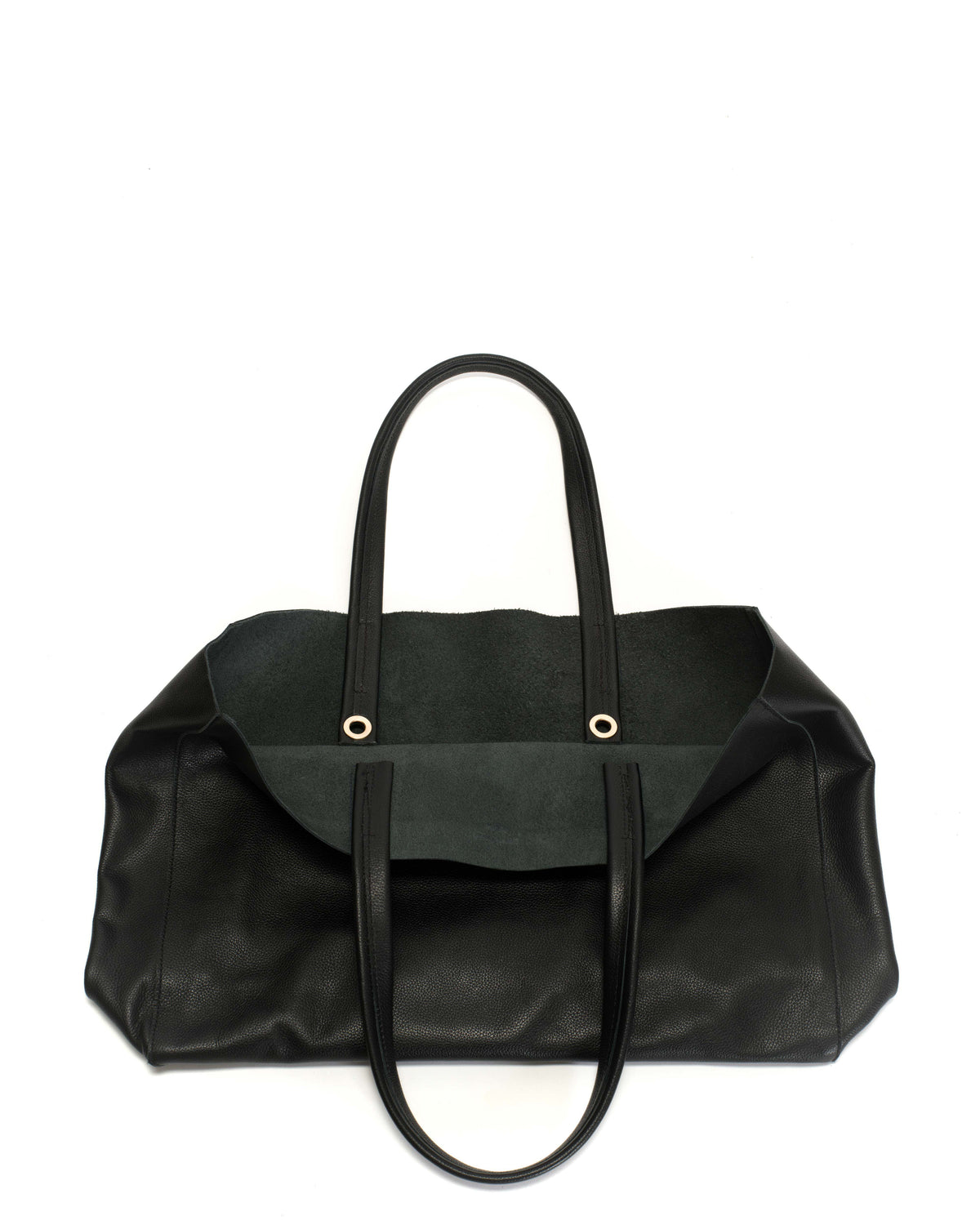 Ruba shopper Pebbled soft calf Black
