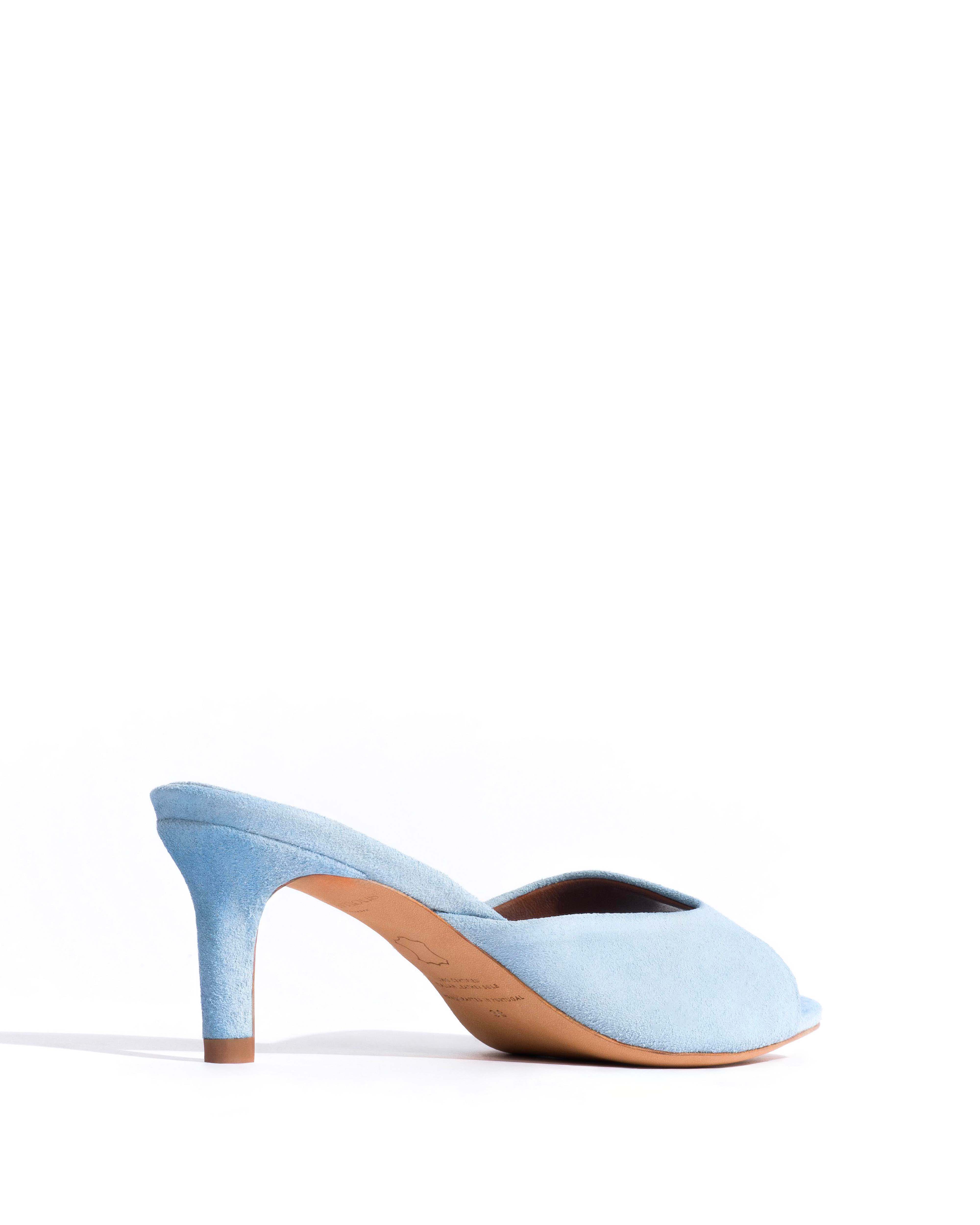 Mazy 55 Calf suede Porcelain blue