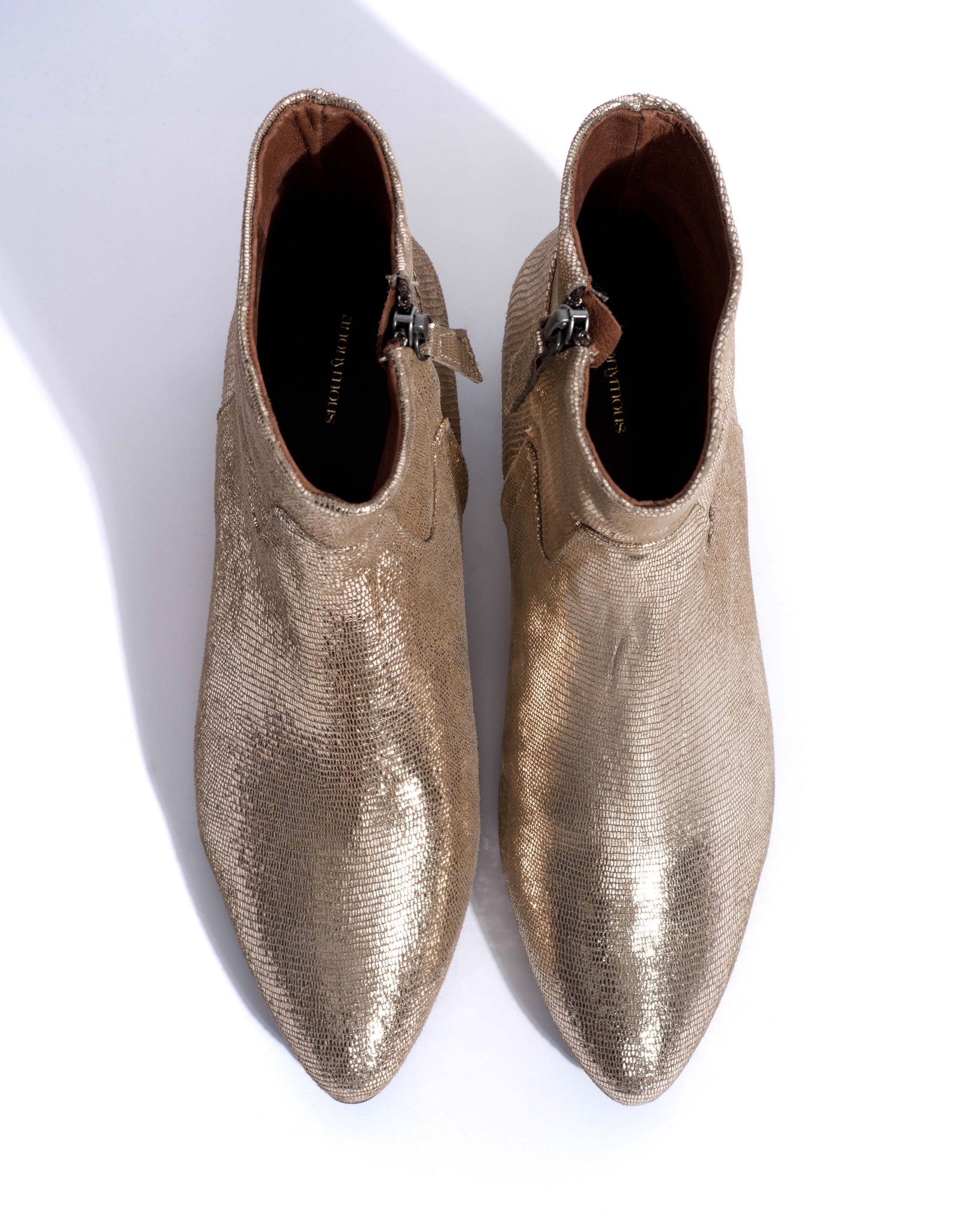 Morie 20 Lizard metallic goat Vintage champagne - 