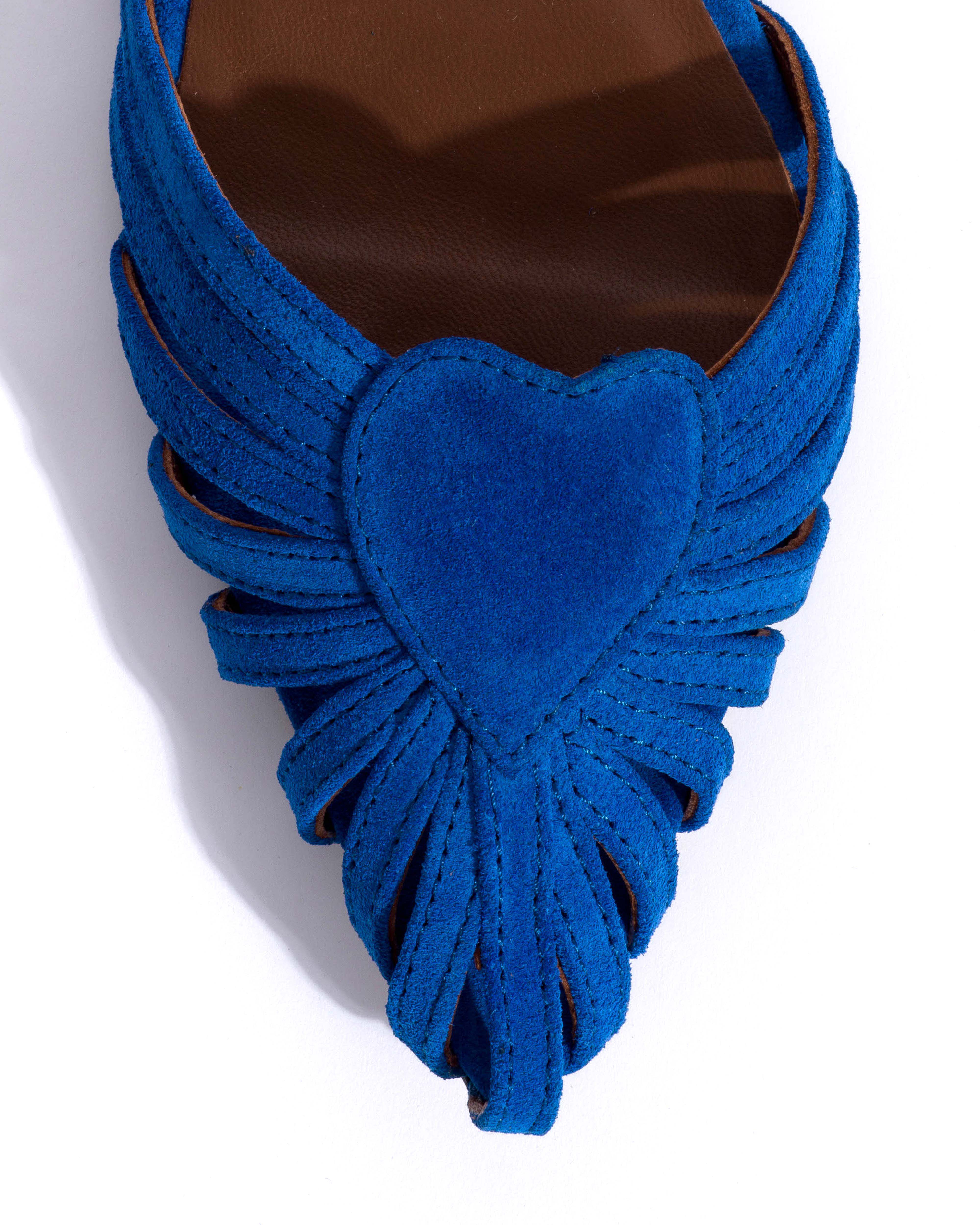 Keesha 10 Calf suede Electric blue
