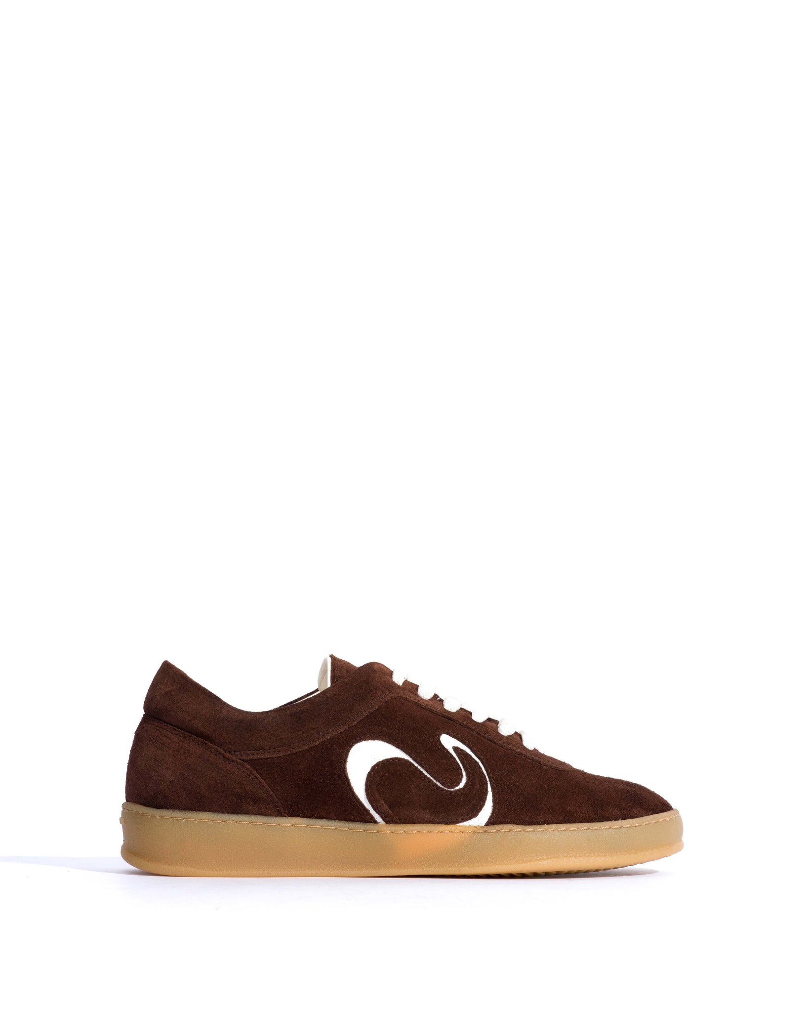 Blaire Calf suede & polished soft calf Chocolate & white sand - Anonymous Copenhagen Sneakers