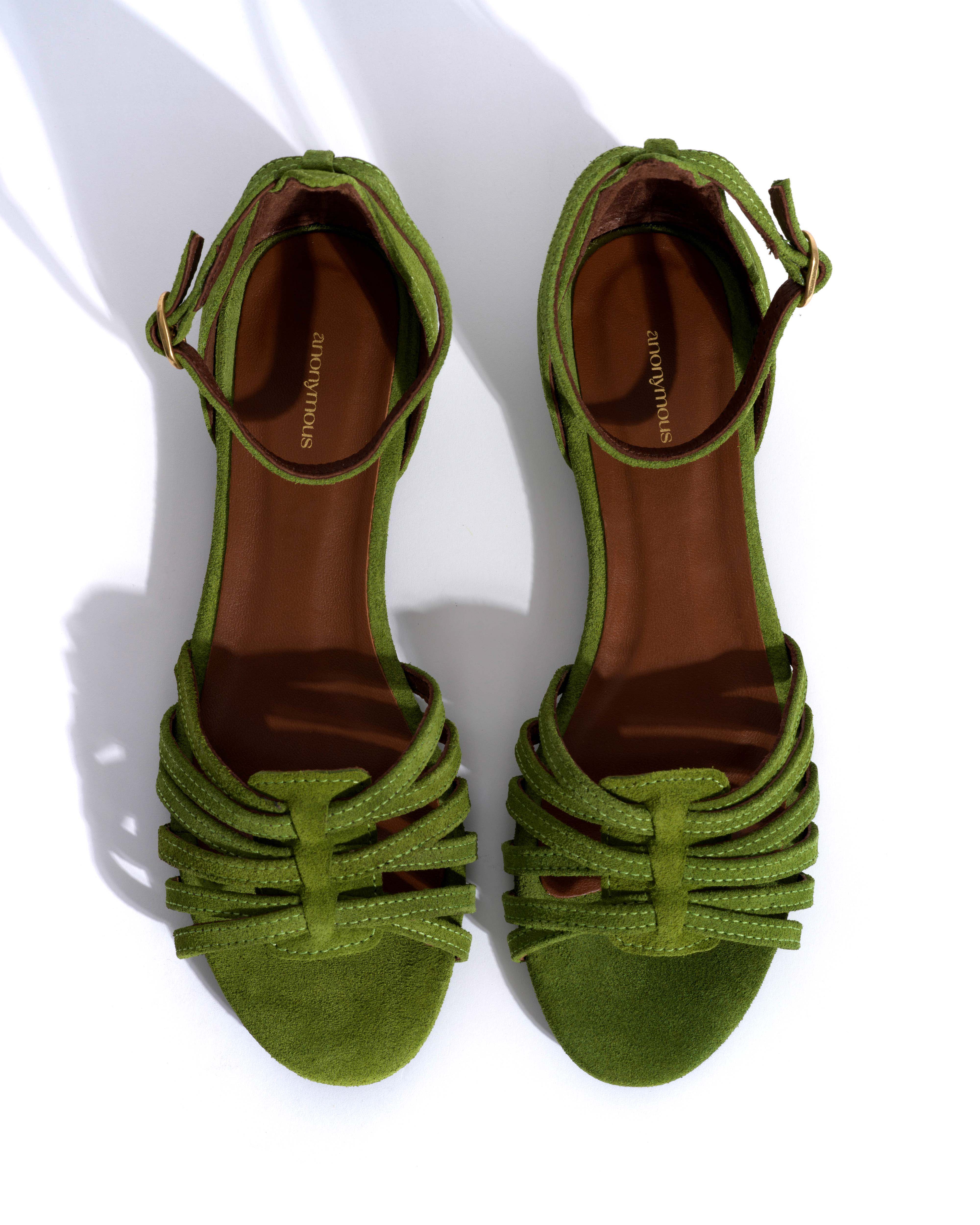Mareike 10 Calf suede Grass green