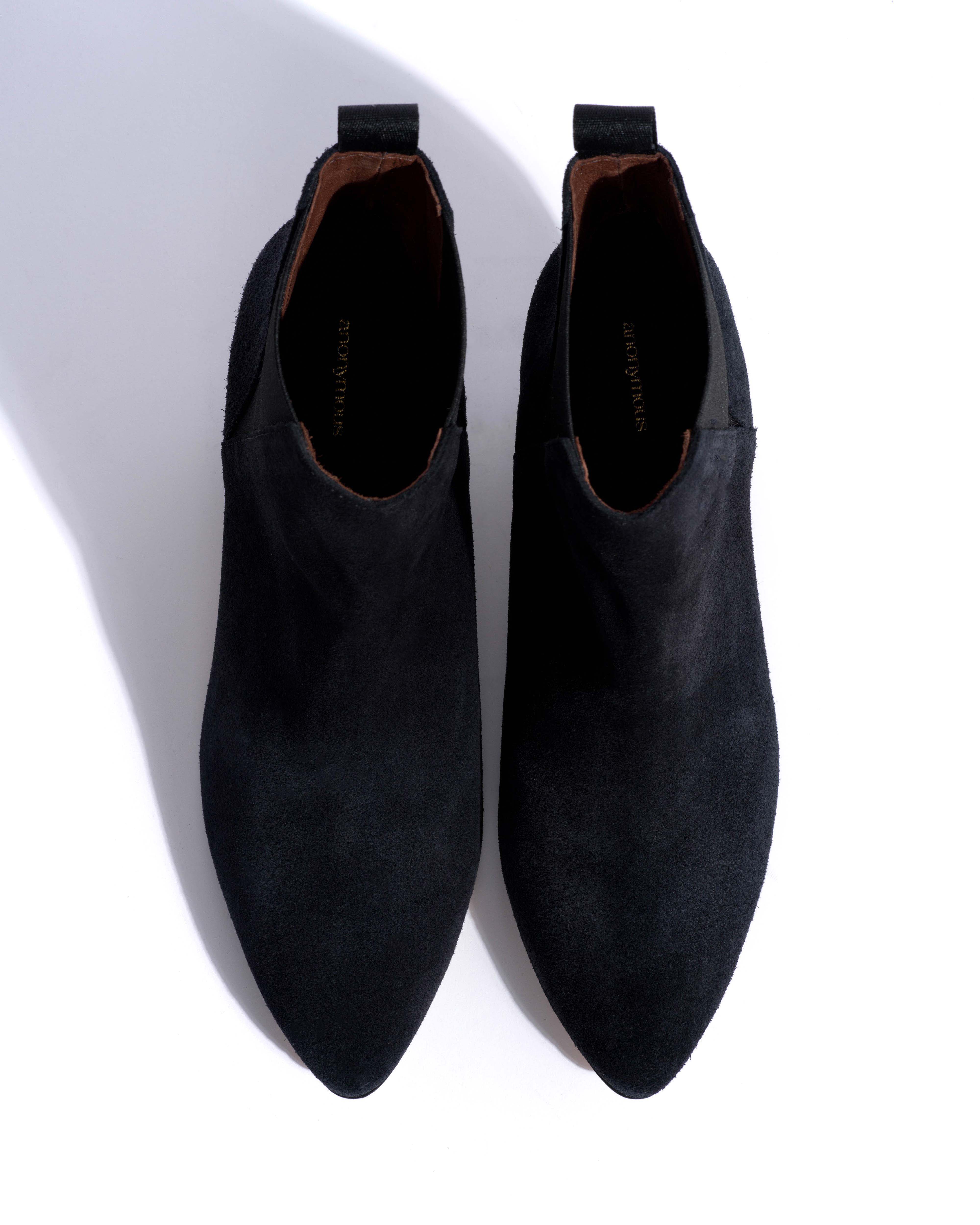 Clivia 50 cone Calf suede Off black