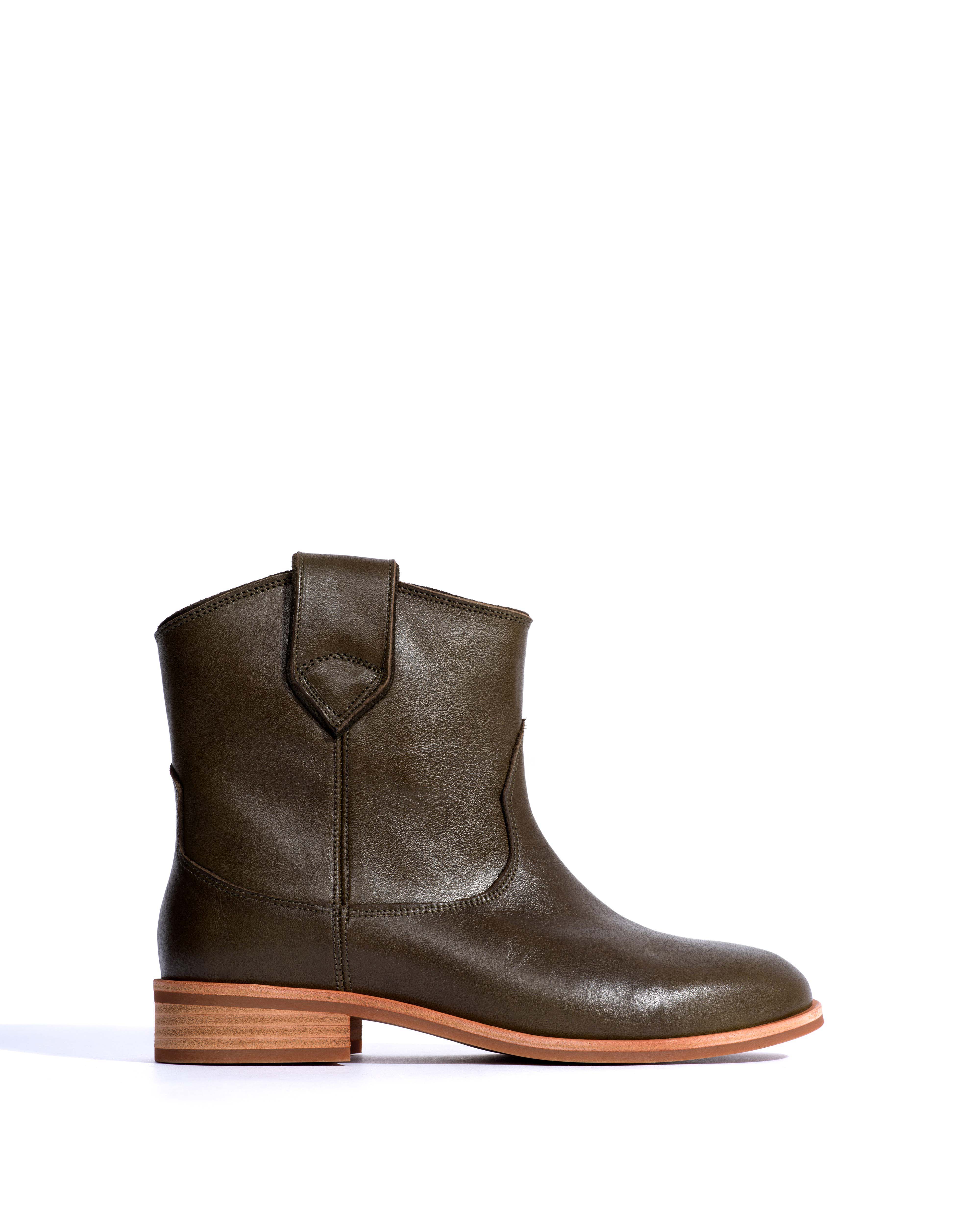 Monja Vegetal soft calf Forrest green