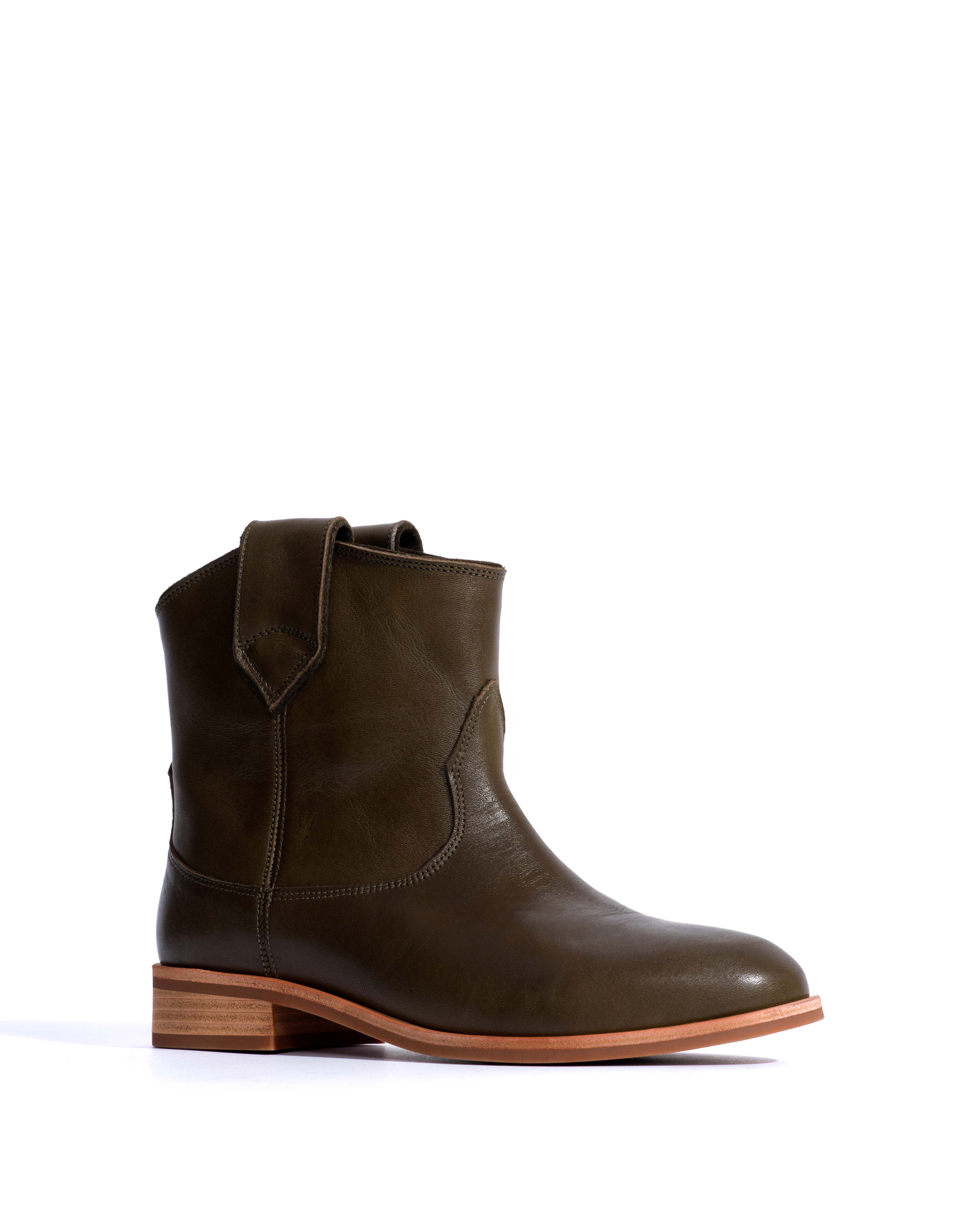 Monja Vegetal soft calf Forrest green