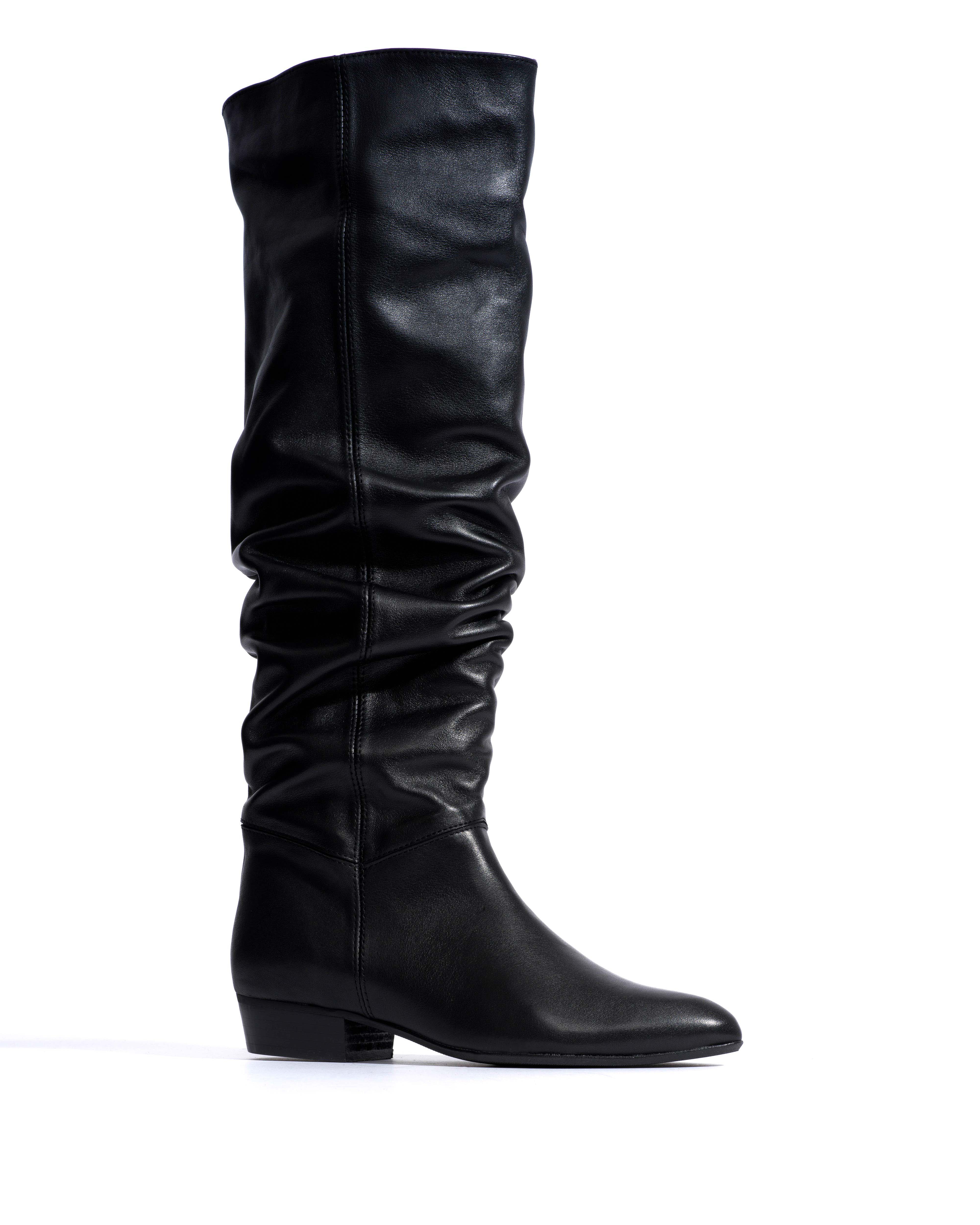 Jadah 20 Soft calf & suede leather Black