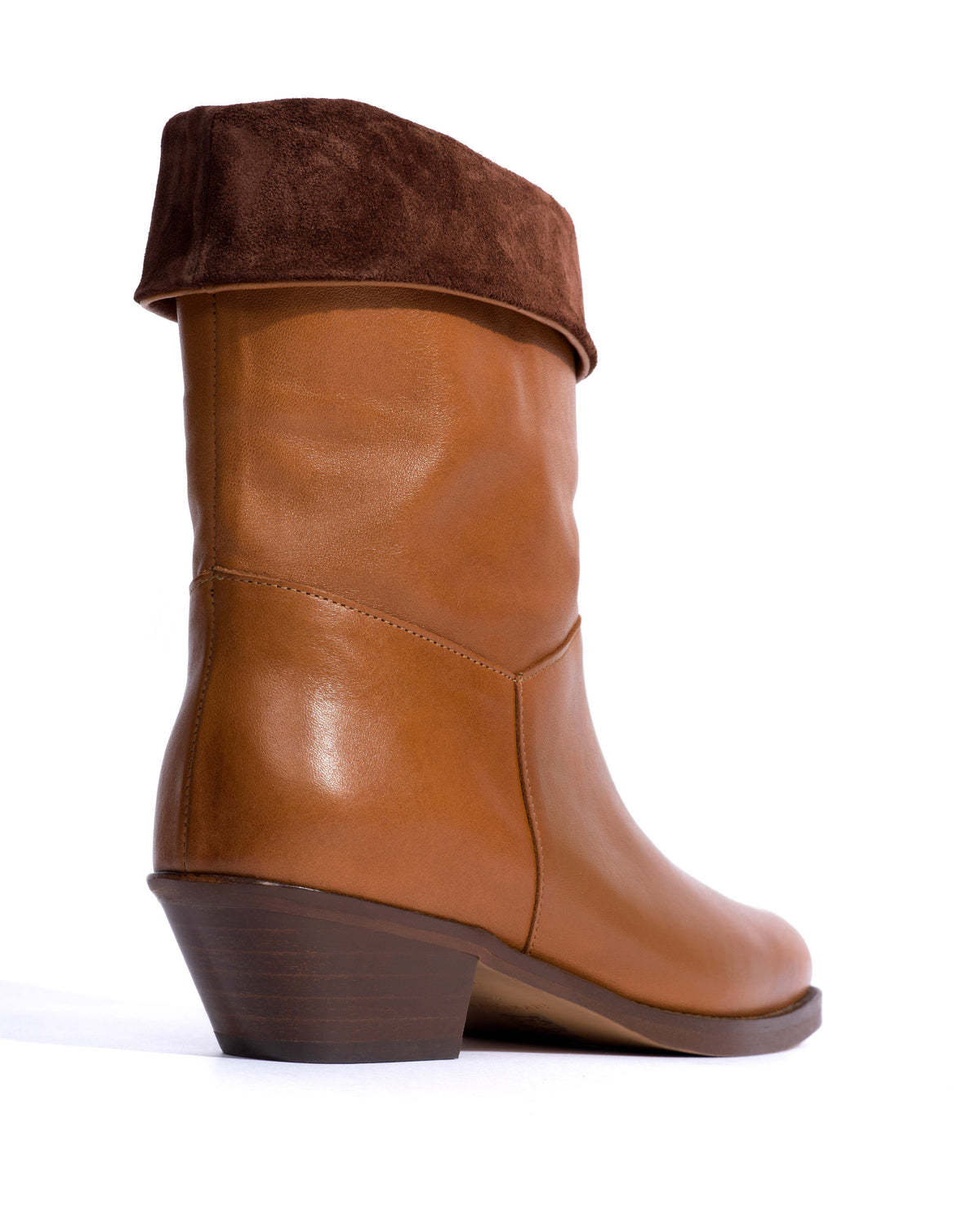 Patricia Vegetal soft calf & suede leather Cinnamon & chocolate