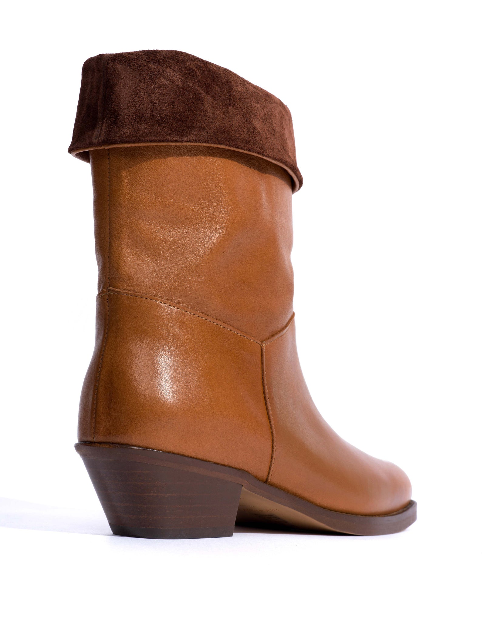 Patricia Vegetal soft calf & suede leather Cinnamon & chocolate - Anonymous Copenhagen Ankle boots