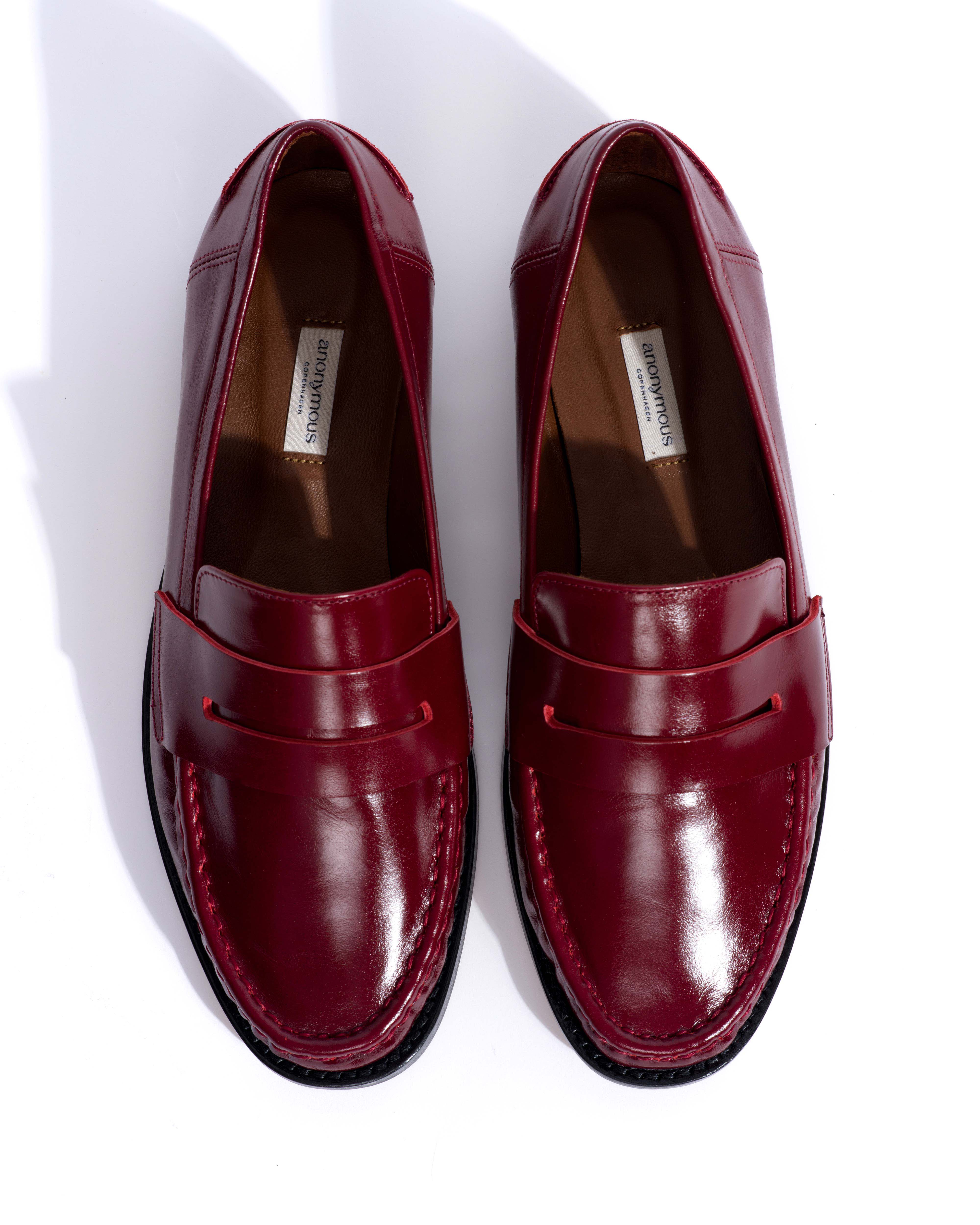 Jesha Crinkled soft calf Pomegranate