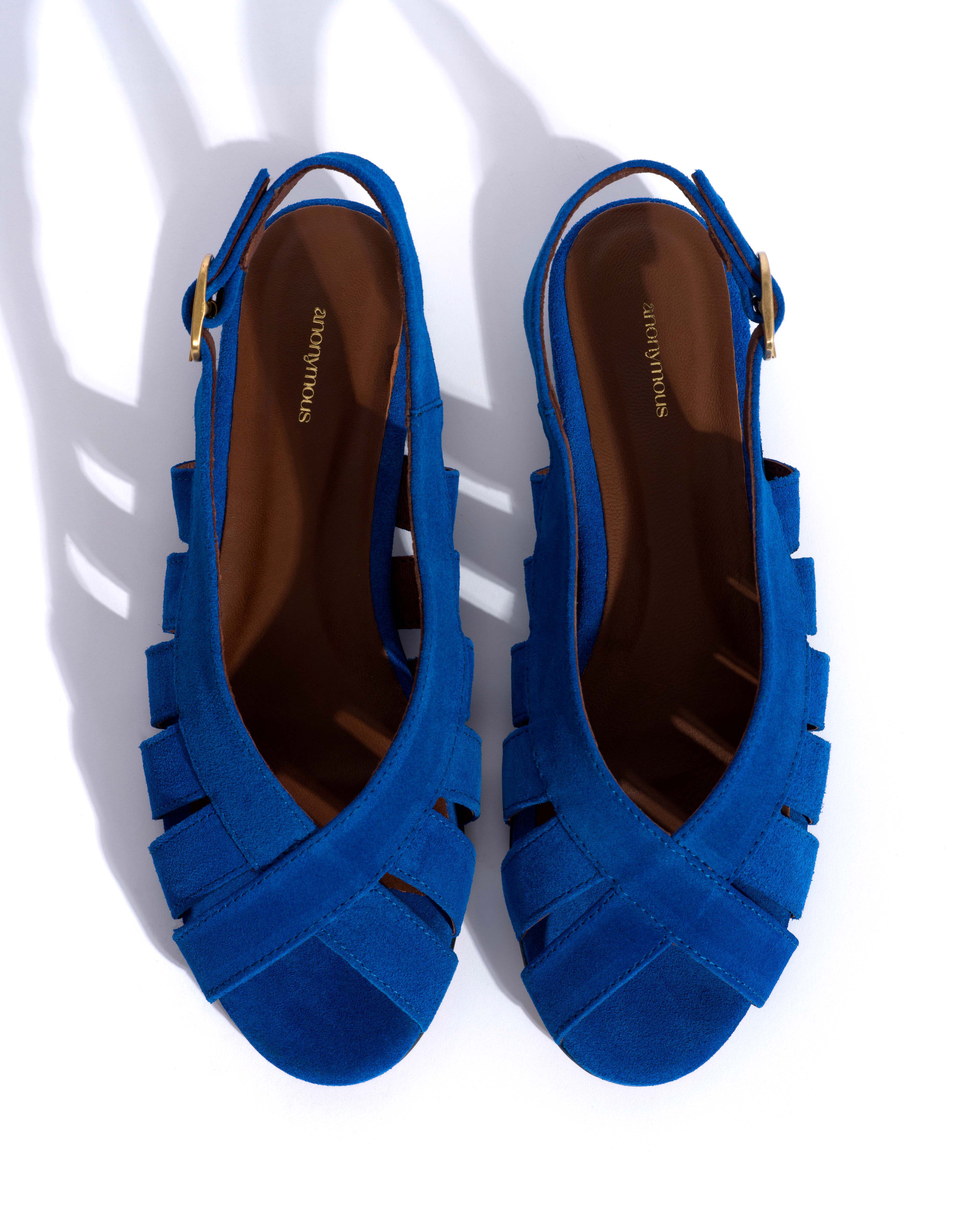 Sophie 20 Calf suede Electric blue