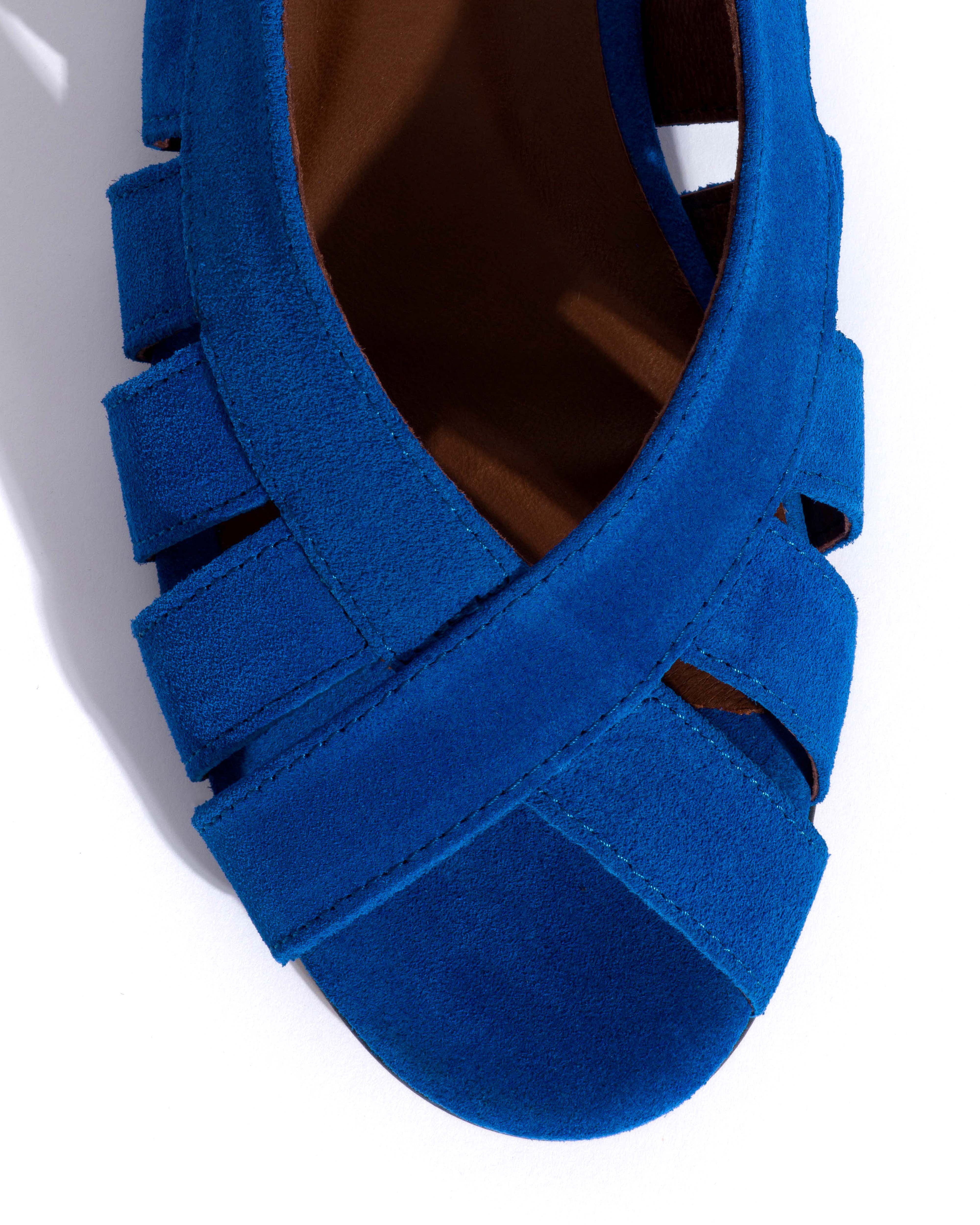 Sophie 20 Calf suede Electric blue