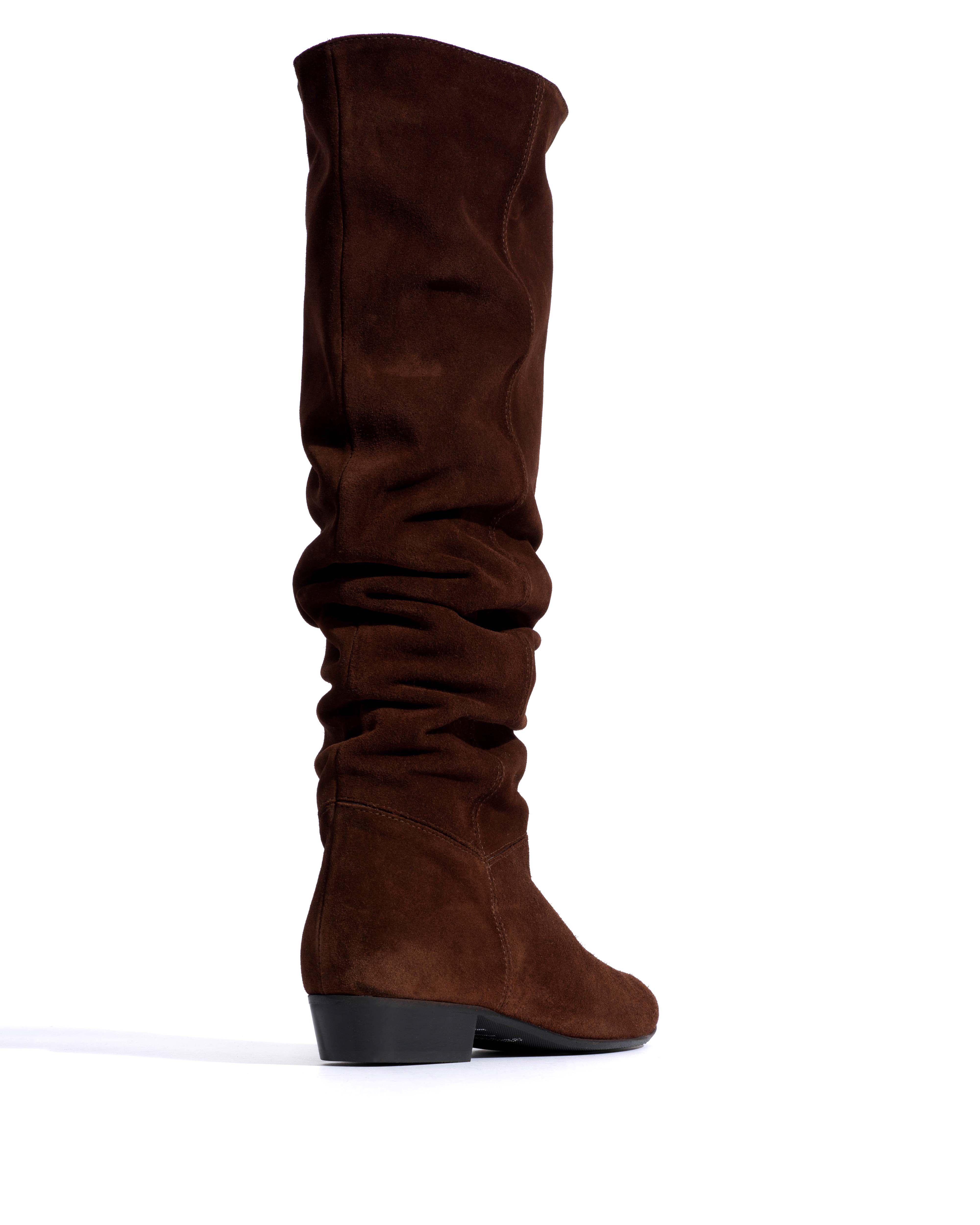 Jadah 20 Calf suede & sleek leather Chocolate