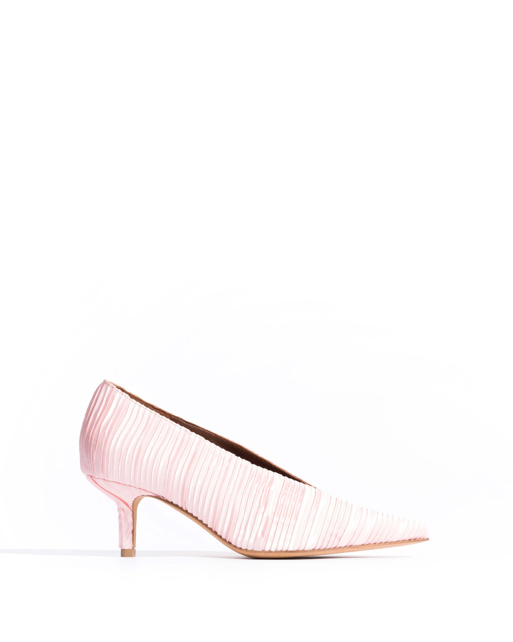 Phia 55 pin Pleated satin Dreamy pink