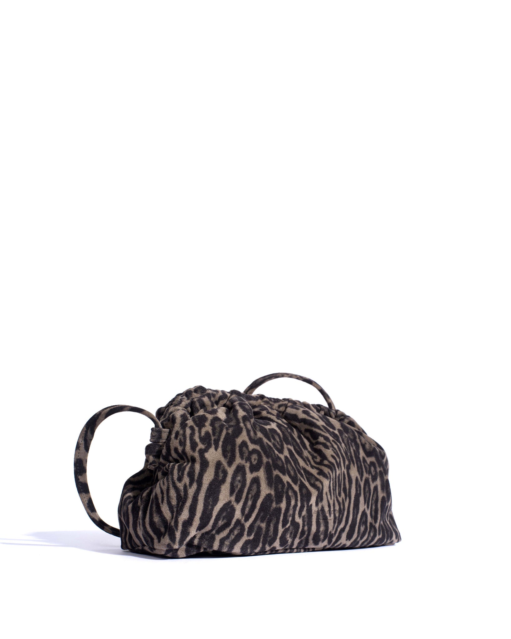 Hally grand cloud bag Calf suede print Snow leopard - Anonymous Copenhagen Bags