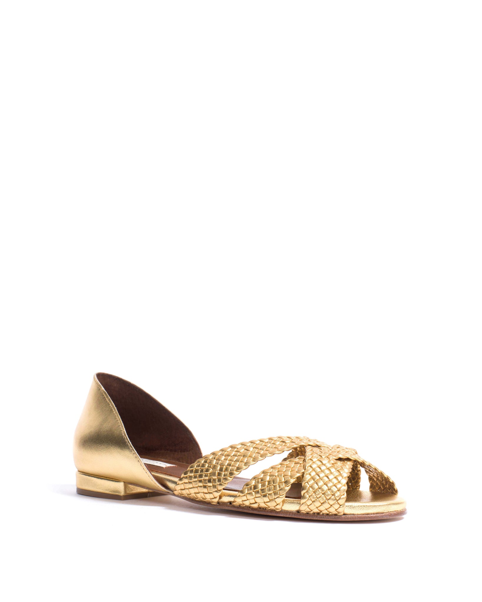 Sanni 20 hand-braided Hand-braided leather Gold