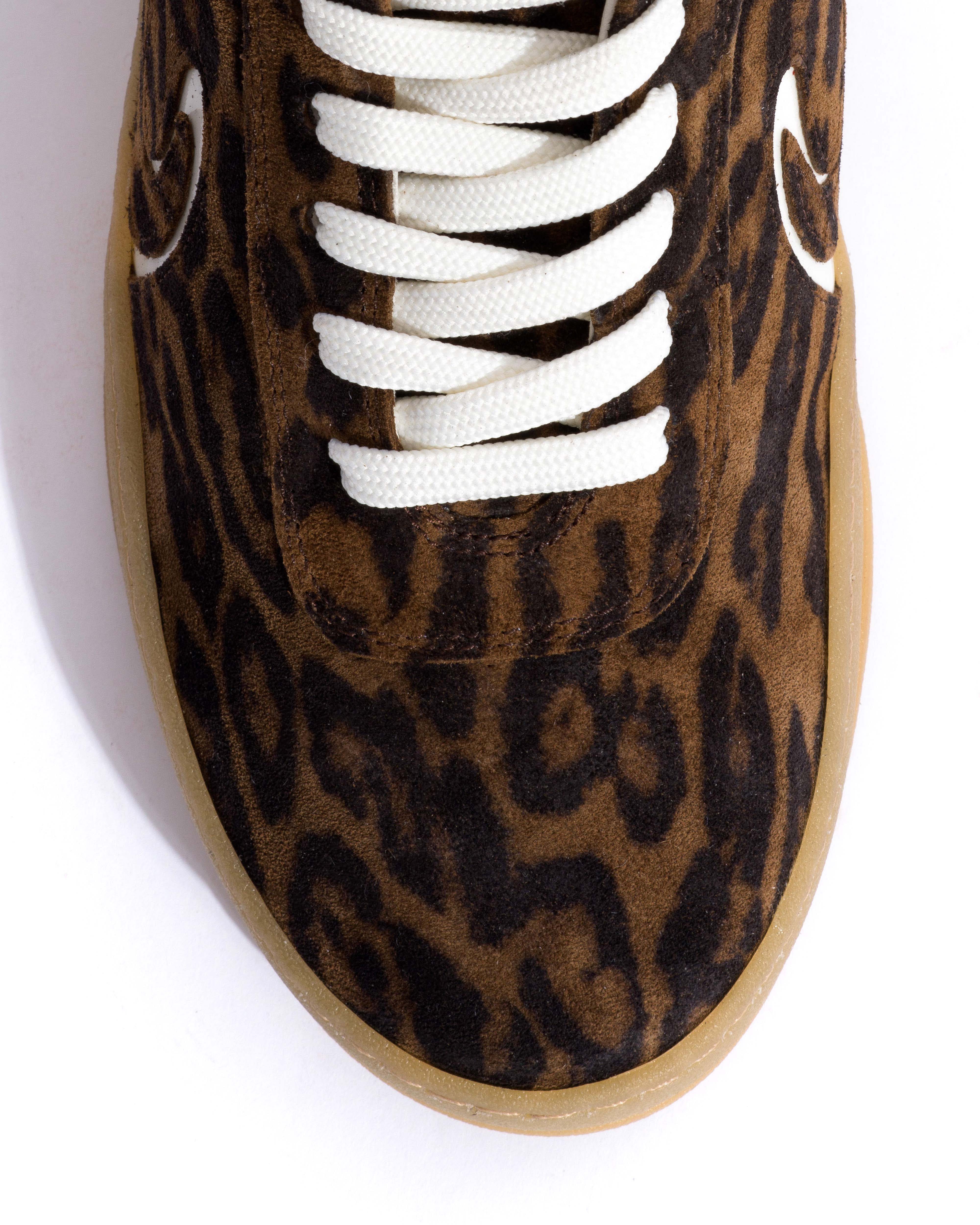 Blaire Calf suede print & polished soft calf Jaguar & white sand