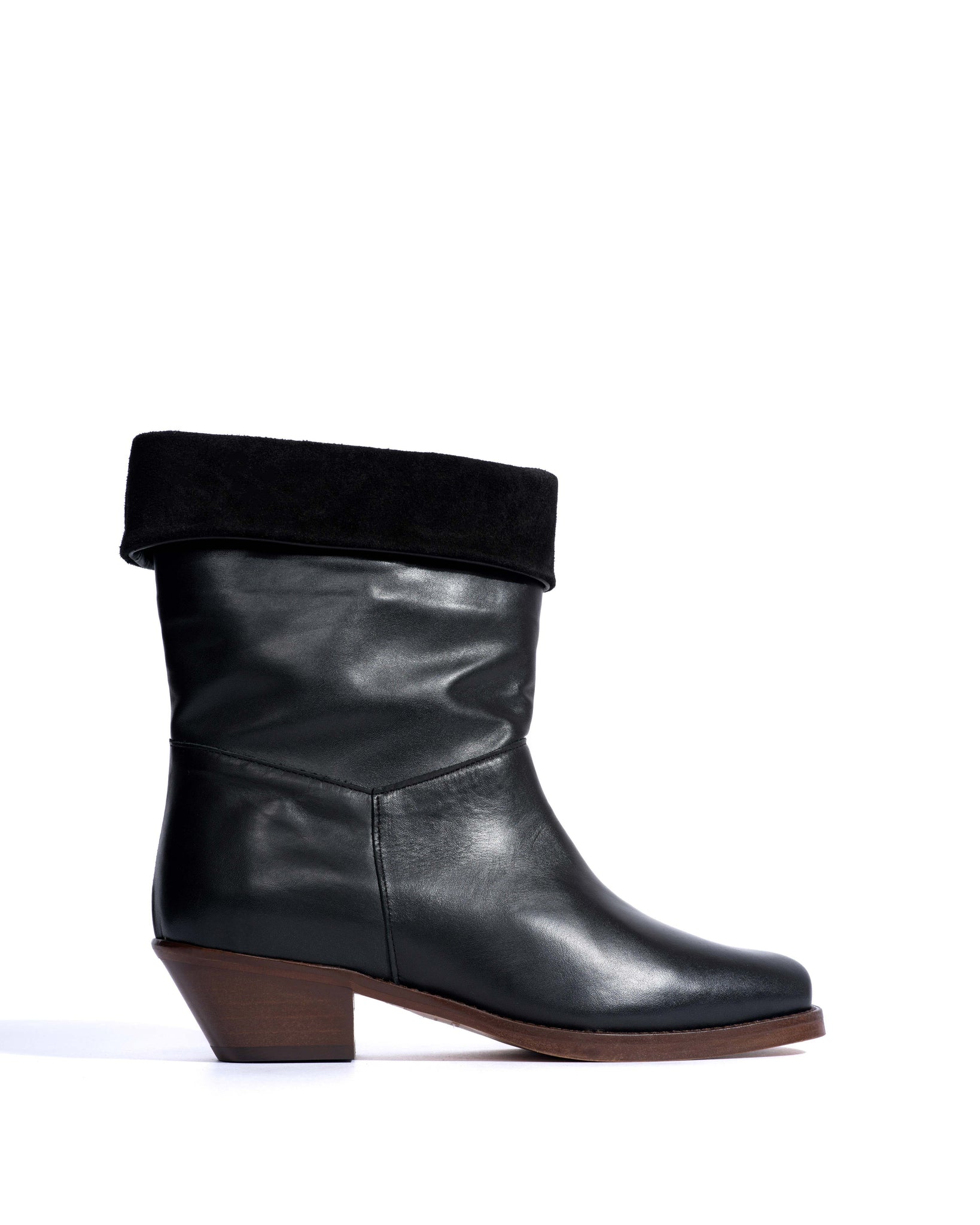 Patricia Soft calf & suede leather Black - Anonymous Copenhagen Ankle boots
