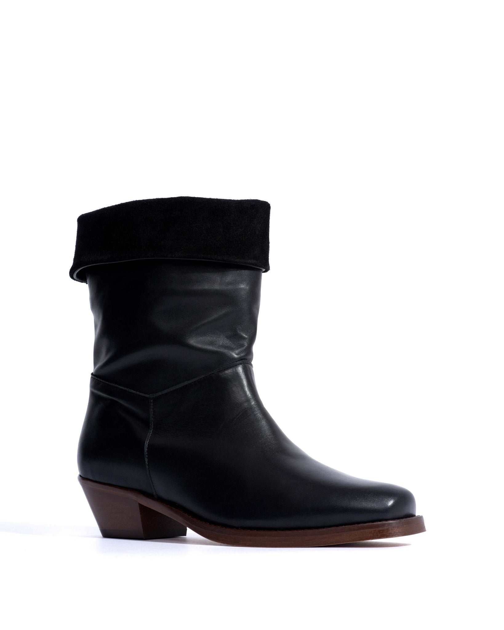 Patricia Soft calf & suede leather Black - Anonymous Copenhagen Ankle boots