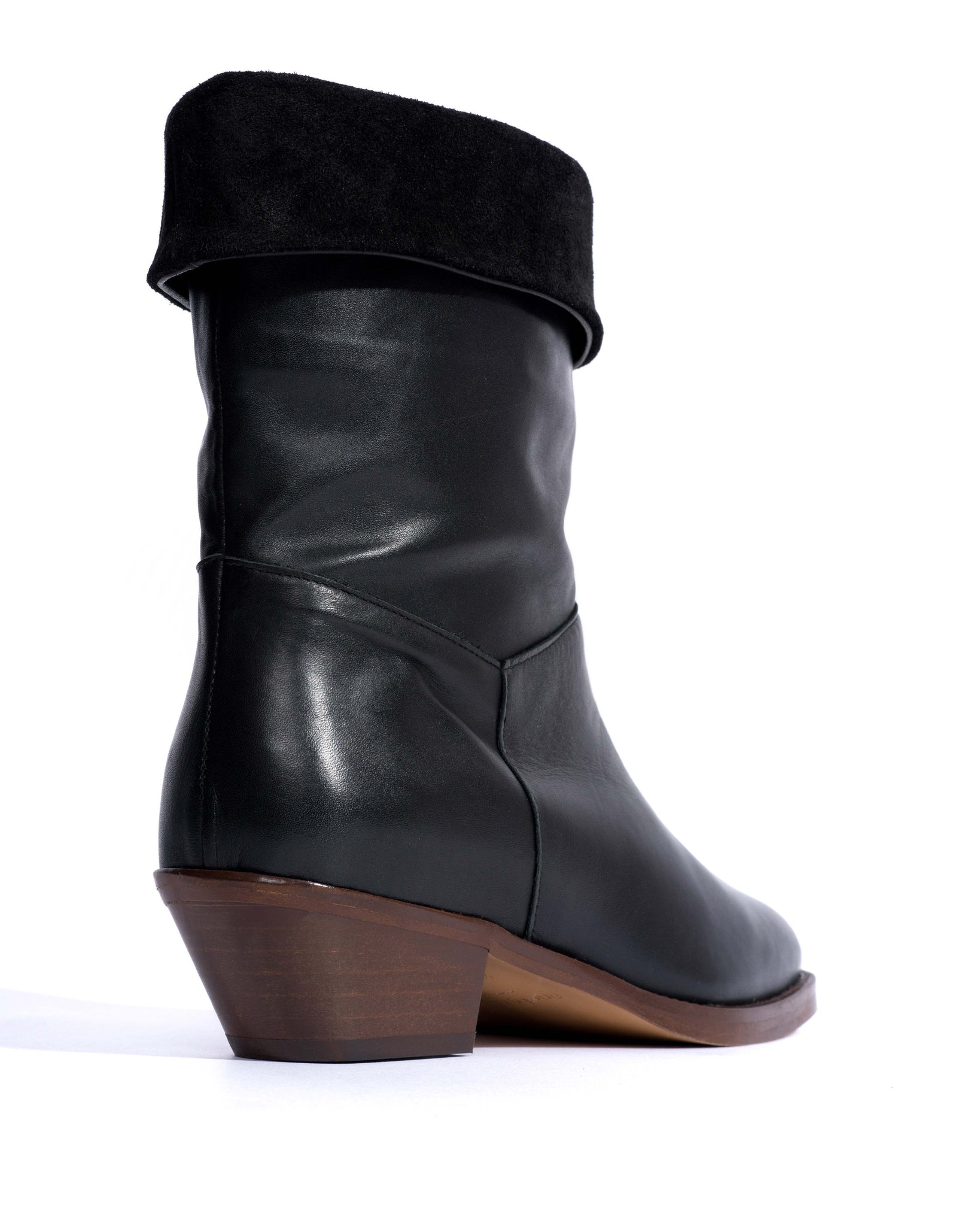 Patricia Soft calf & suede leather Black - Anonymous Copenhagen Ankle boots