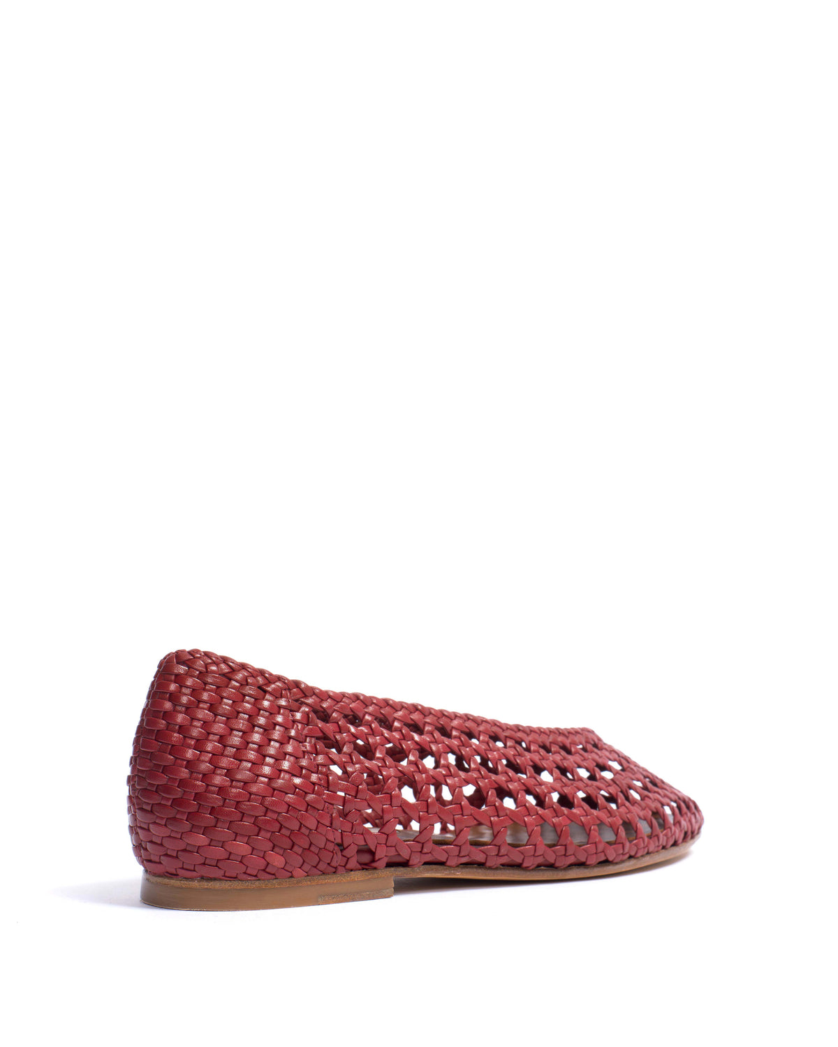 Sessi 10 hand-braided Hand-braided leather Pomegranate