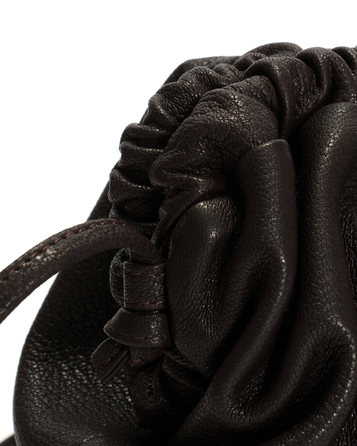 Hally classic cloud bag Grained chevre goat Coffee brown