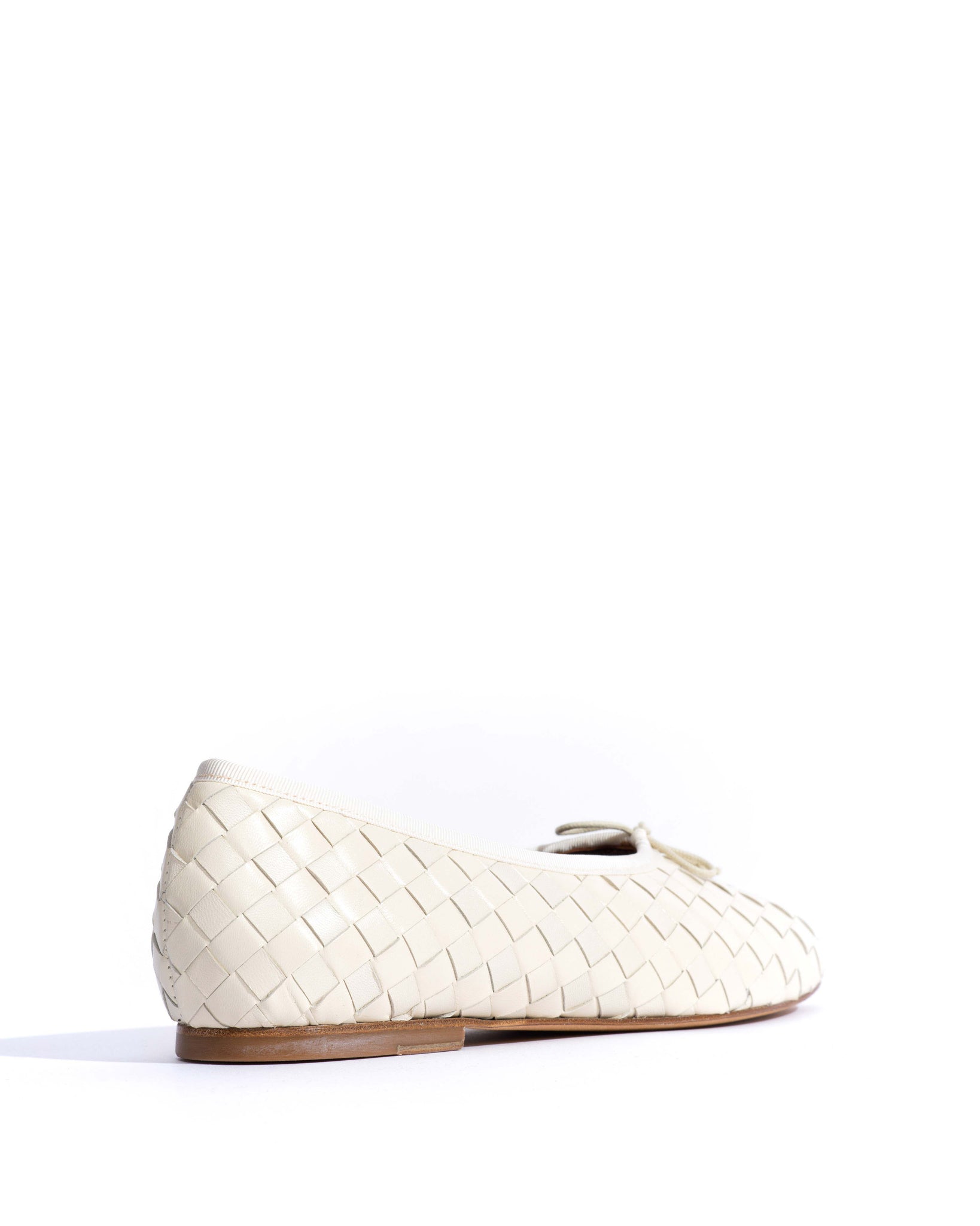Sacha interlace Shiny lamb White sand - Anonymous Copenhagen Flat-loafers & ballerinas & pumps