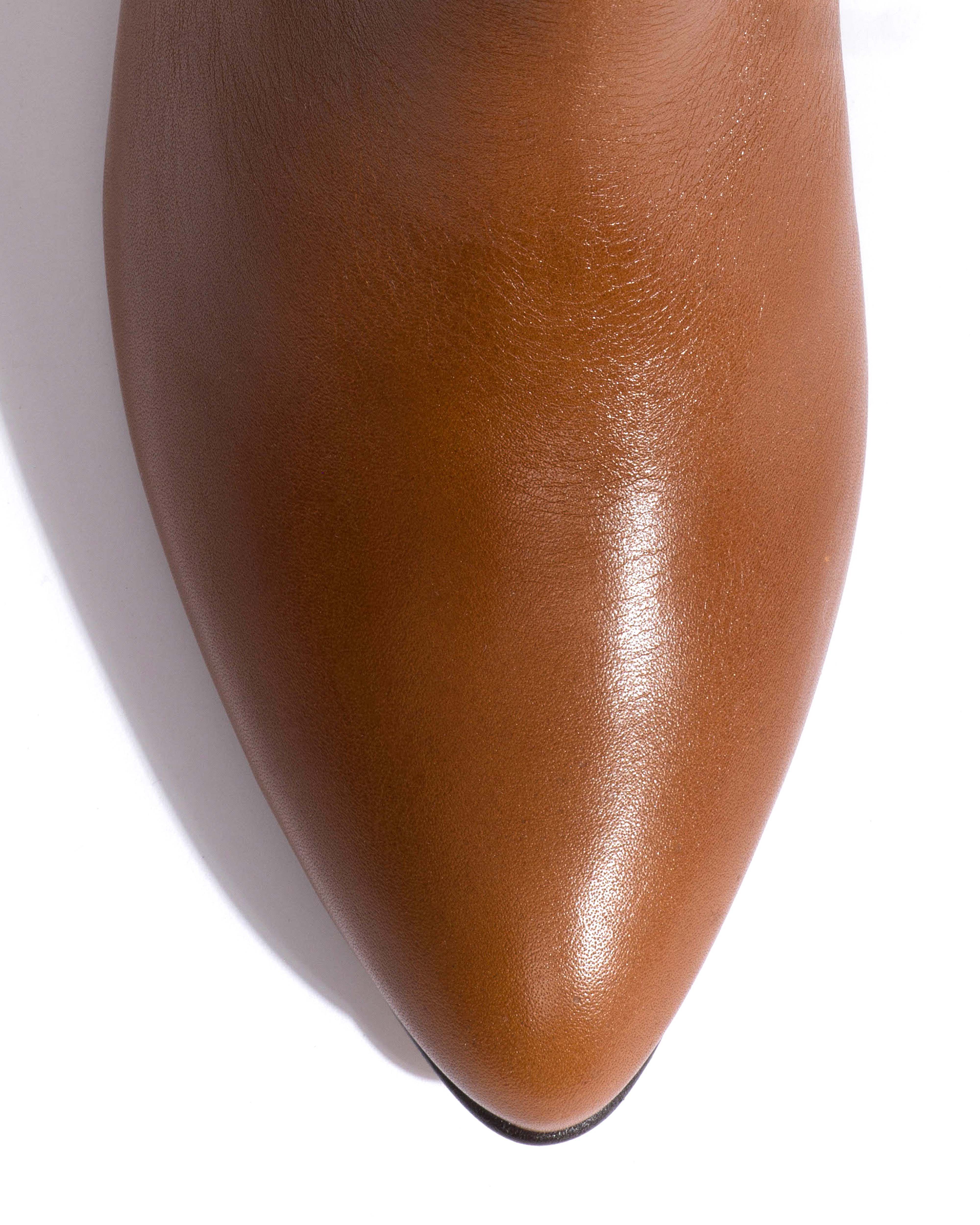 Valle 50 stiletto Vegetal soft calf Cinnamon