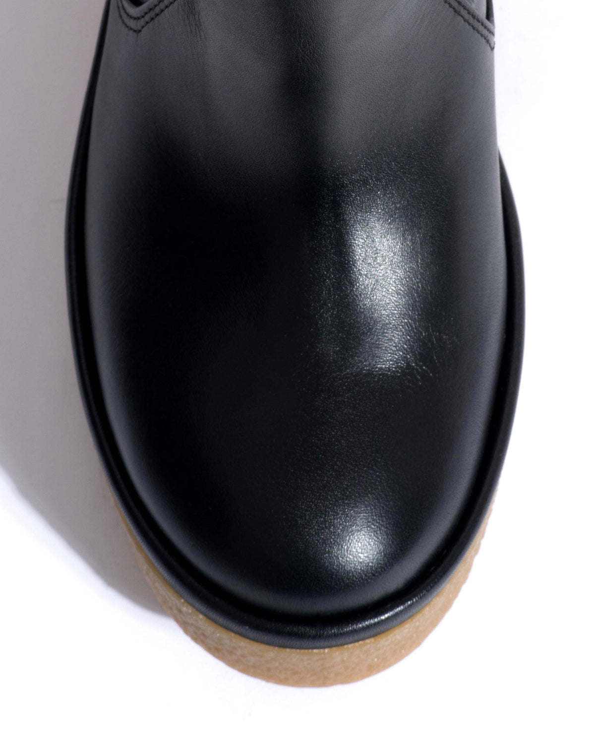 Valle 65 platform Soft calf & sole Black & natural