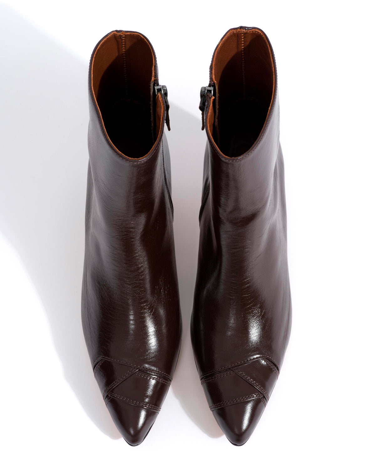 Avy 40 stiletto Crinkled soft calf Espresso brown