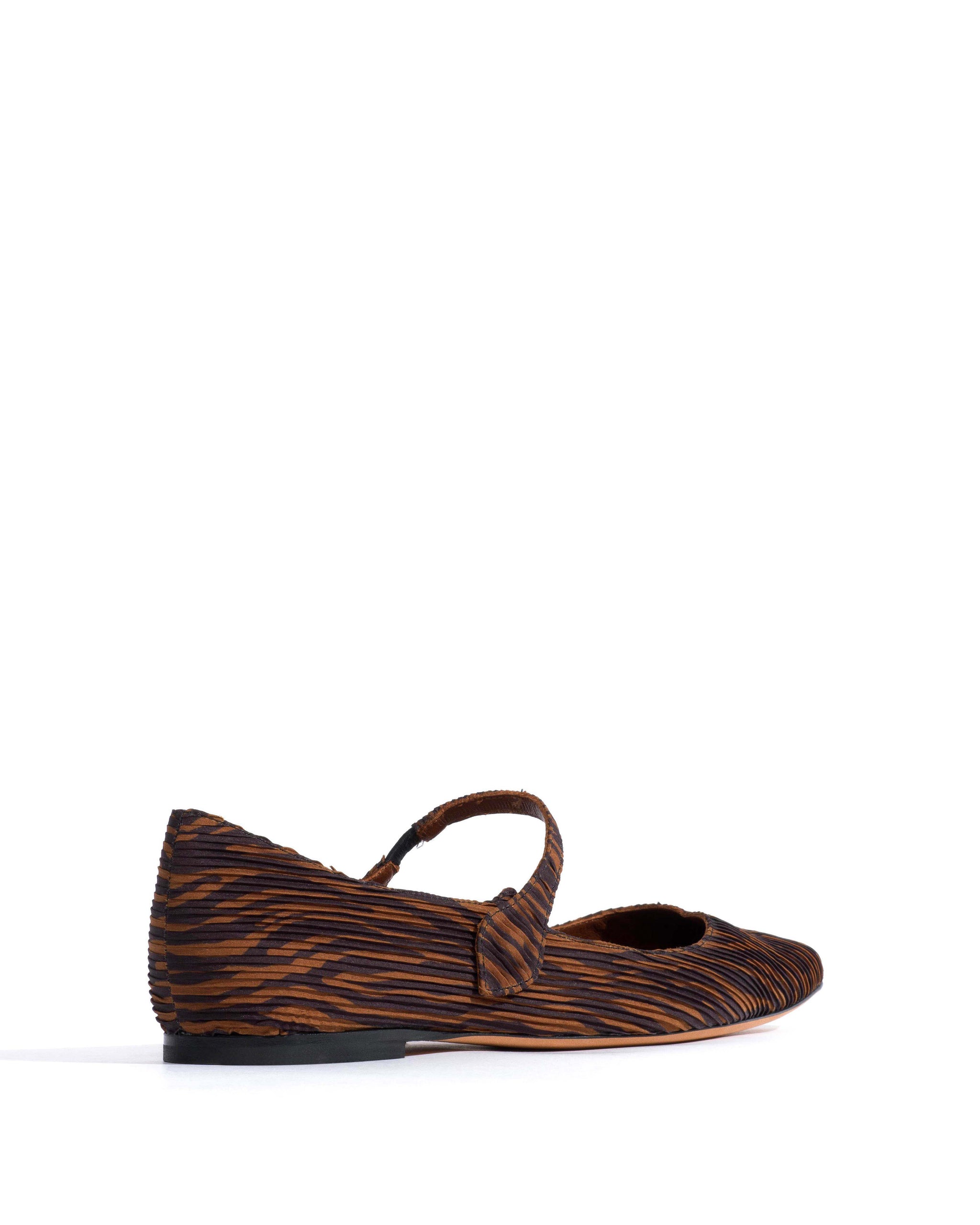 Fifi Pleated zebra Chocolate shades - Anonymous Copenhagen Shoes
