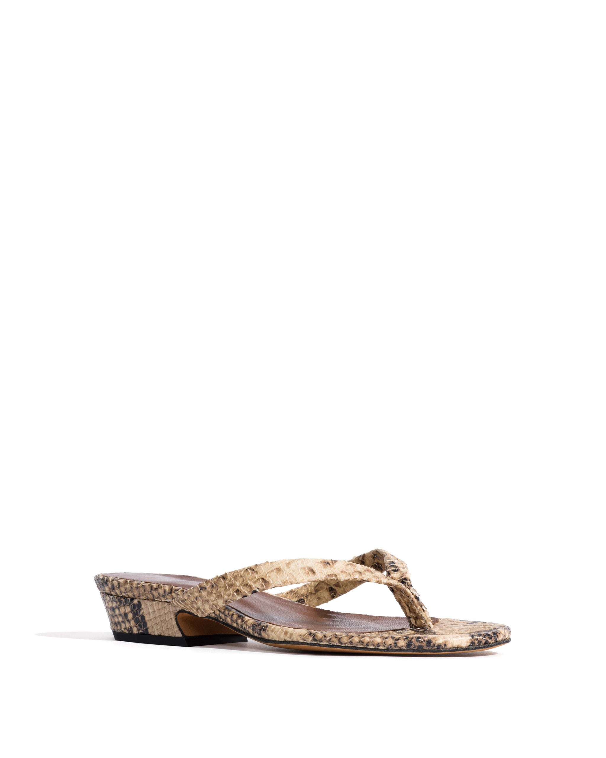 Chung 25 Snake calf Natural sand