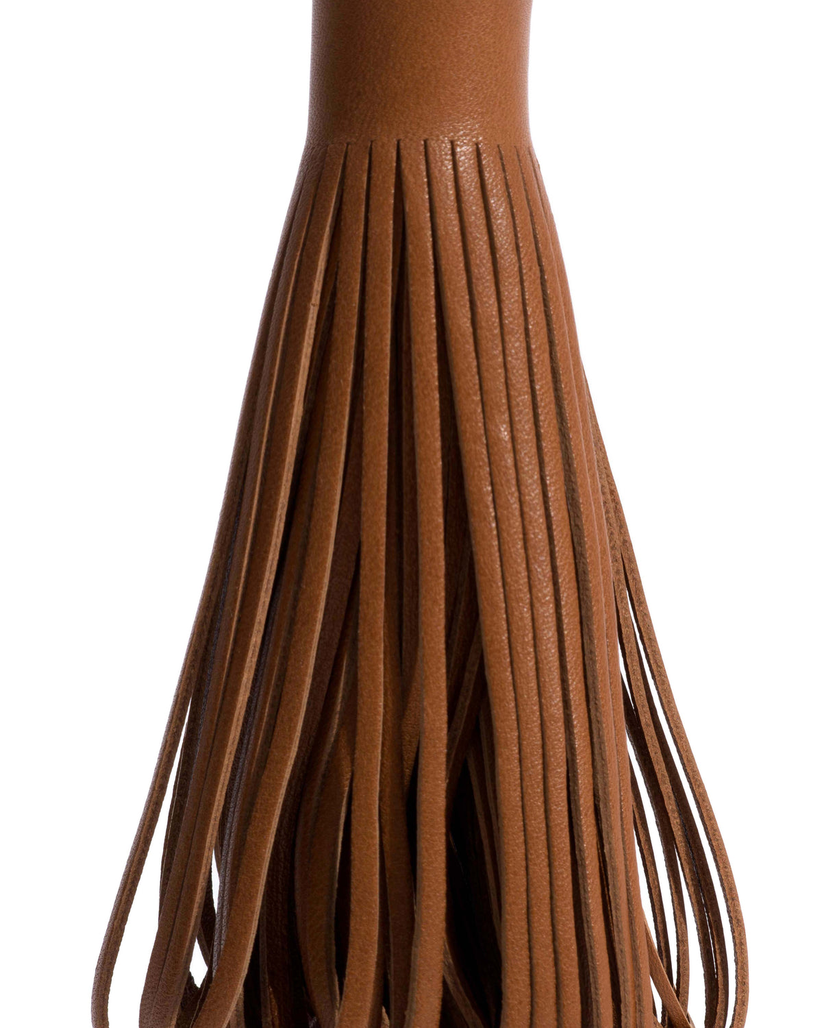 Katty fringe keyring Soft calf Camel