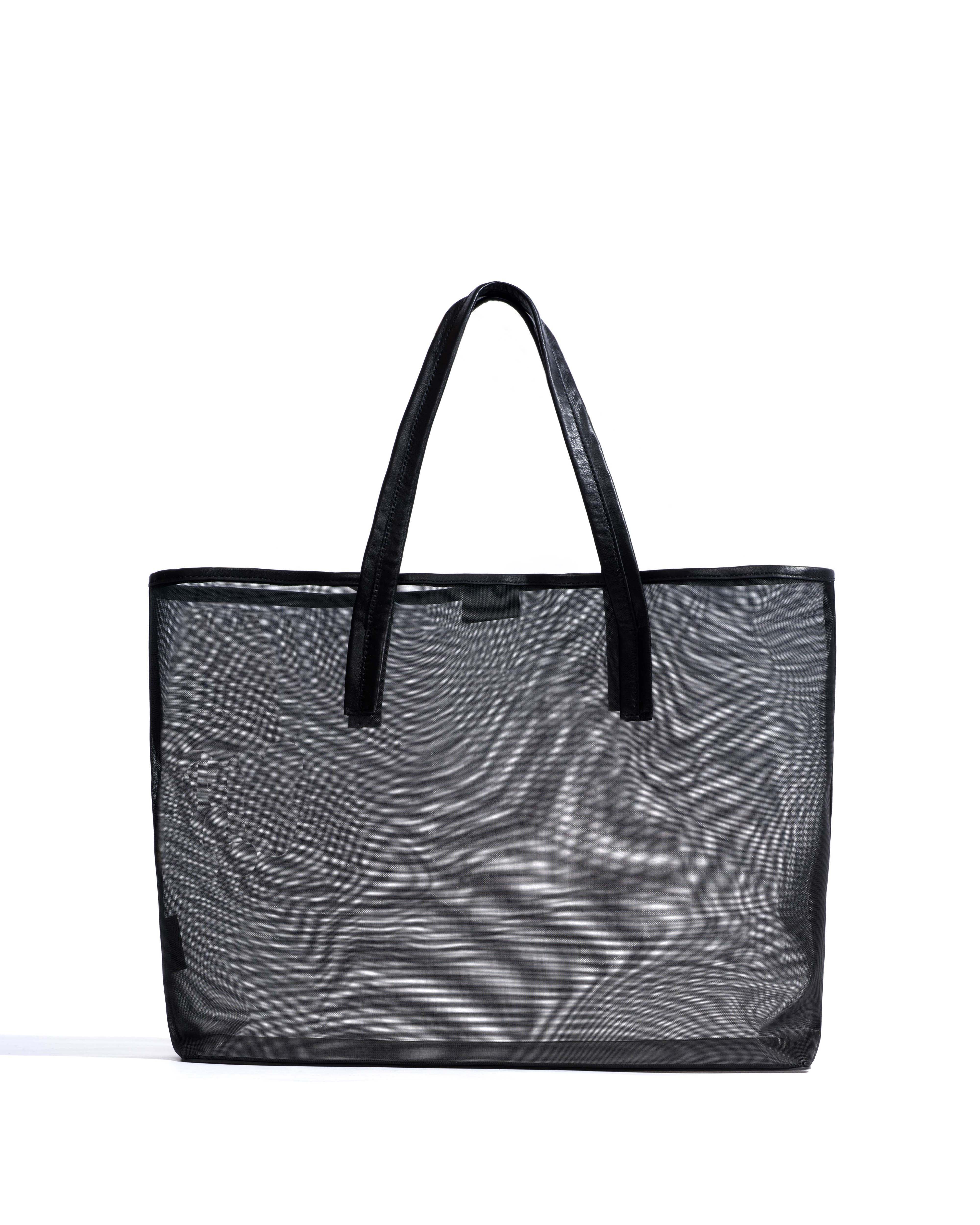 Ruba shopper mesh Shiny lamb & mesh Black