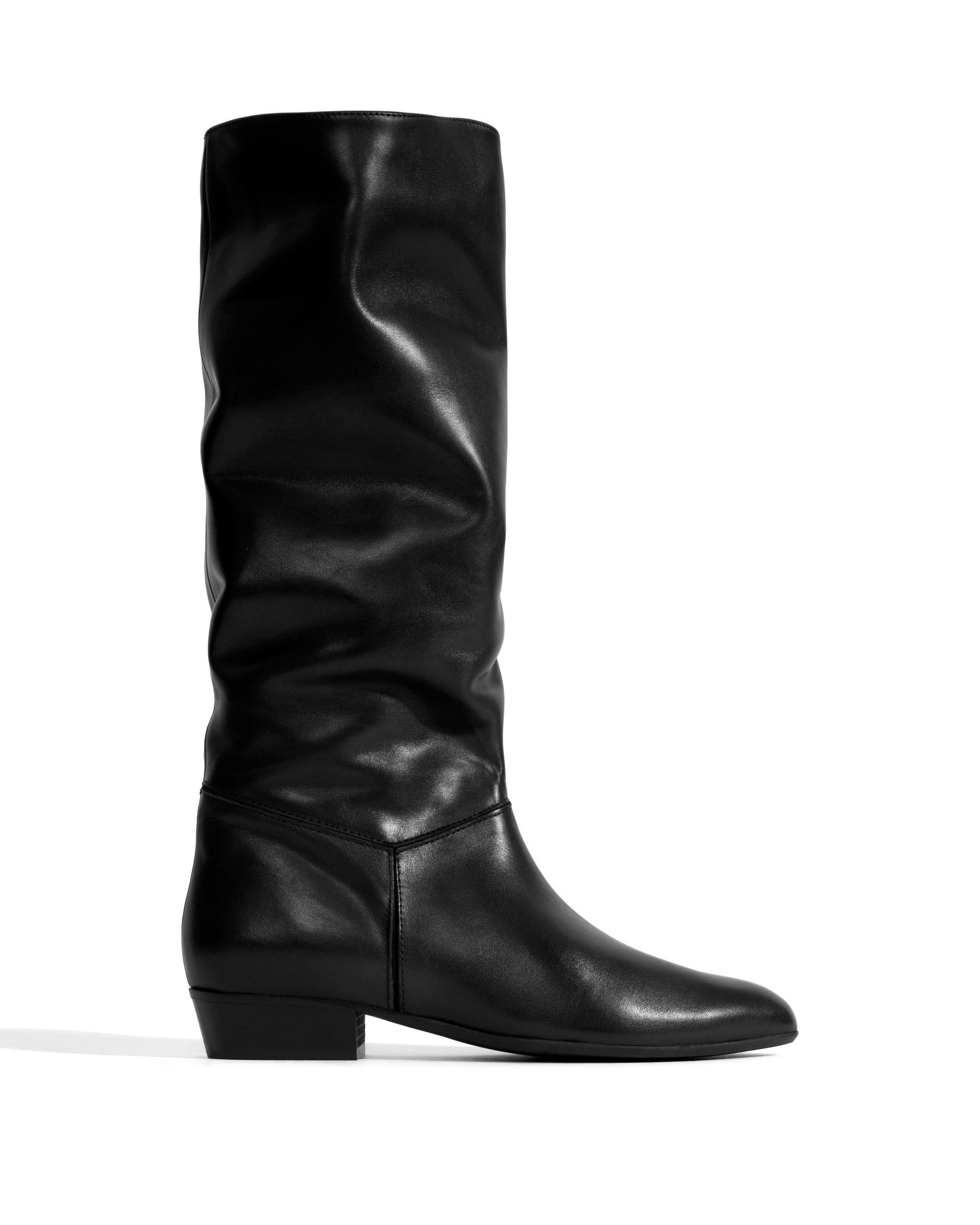 Jasmina 20 Soft calf & suede leather Black