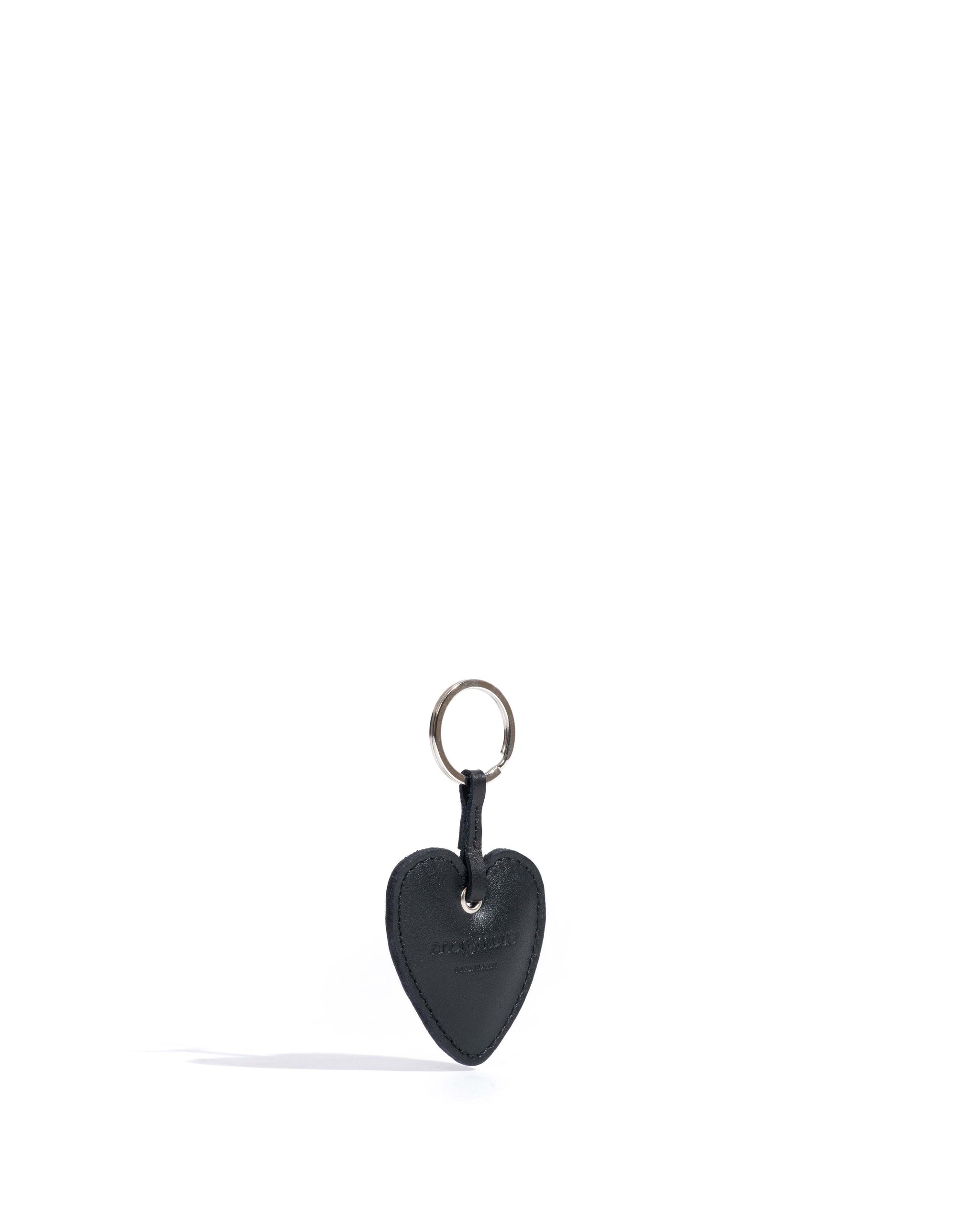 Heart keyring Soft calf Black - Anonymous Copenhagen Small Leather Goods